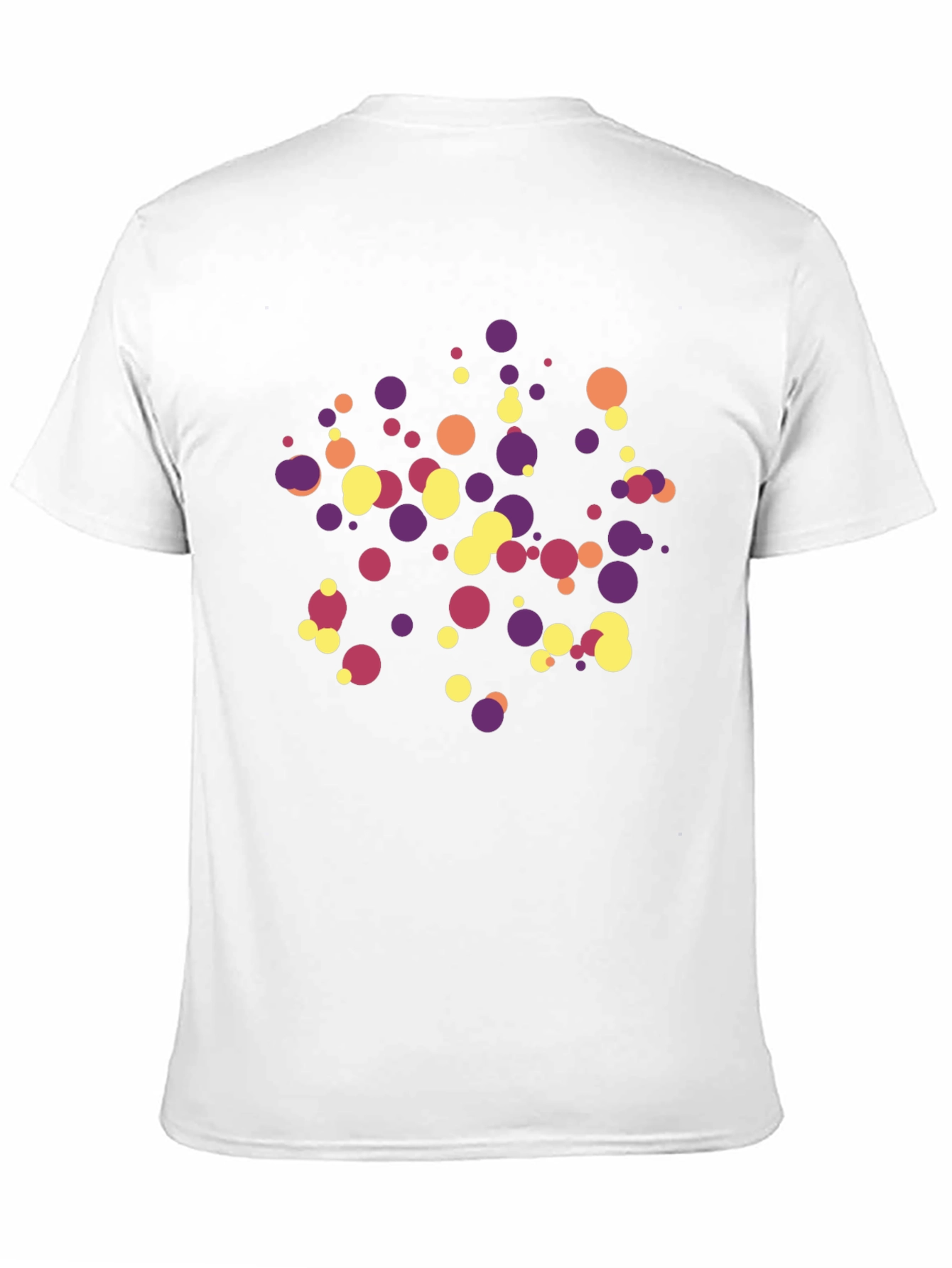 Fun Polka Dot Pattern Black T-Shirt