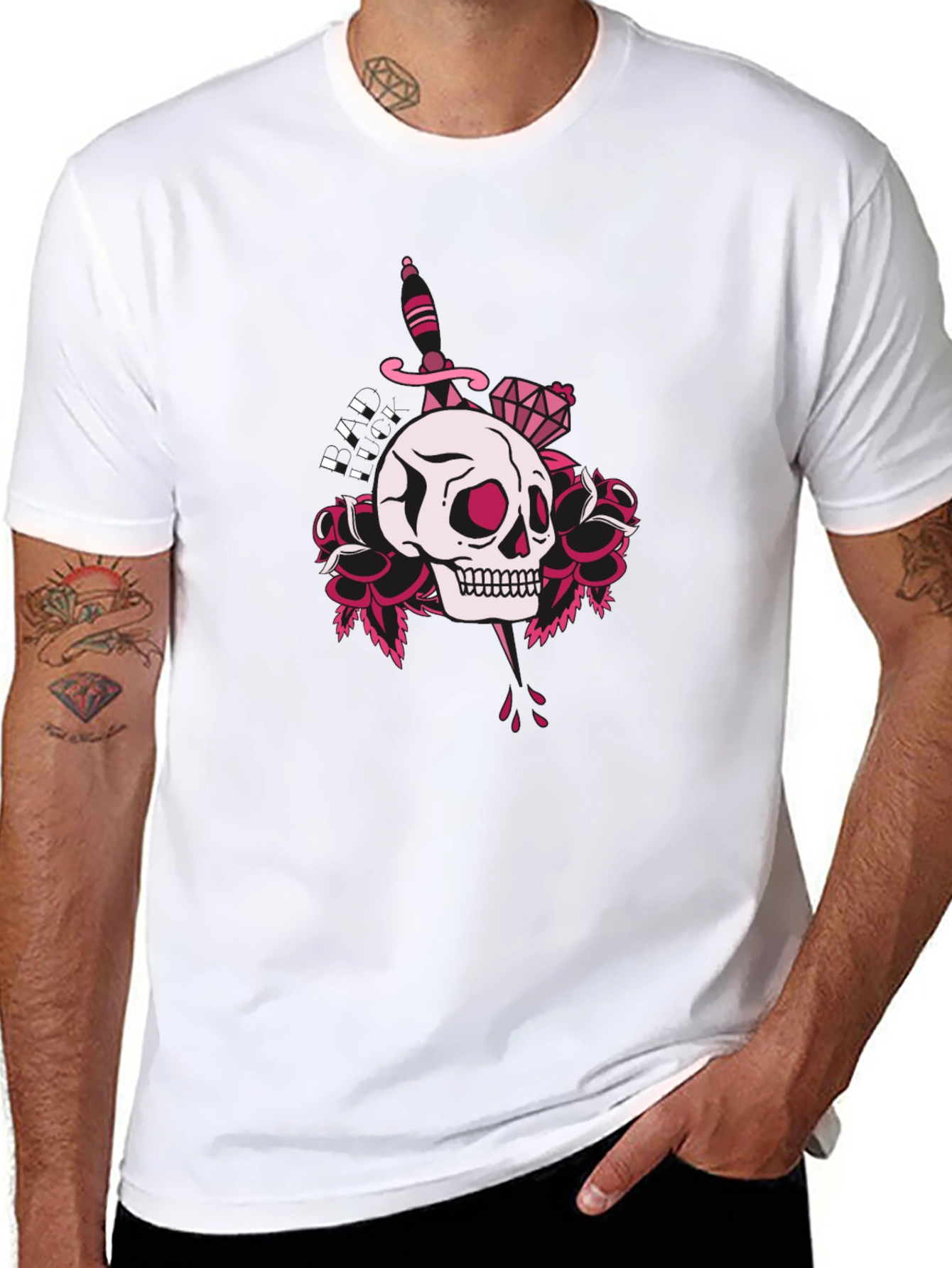 Skull & Dagger Graphic Tee - Classic Black T-Shirt