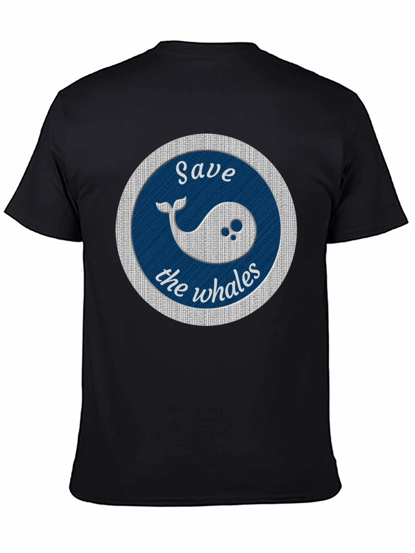 Save the Whales Graphic Tee - Black