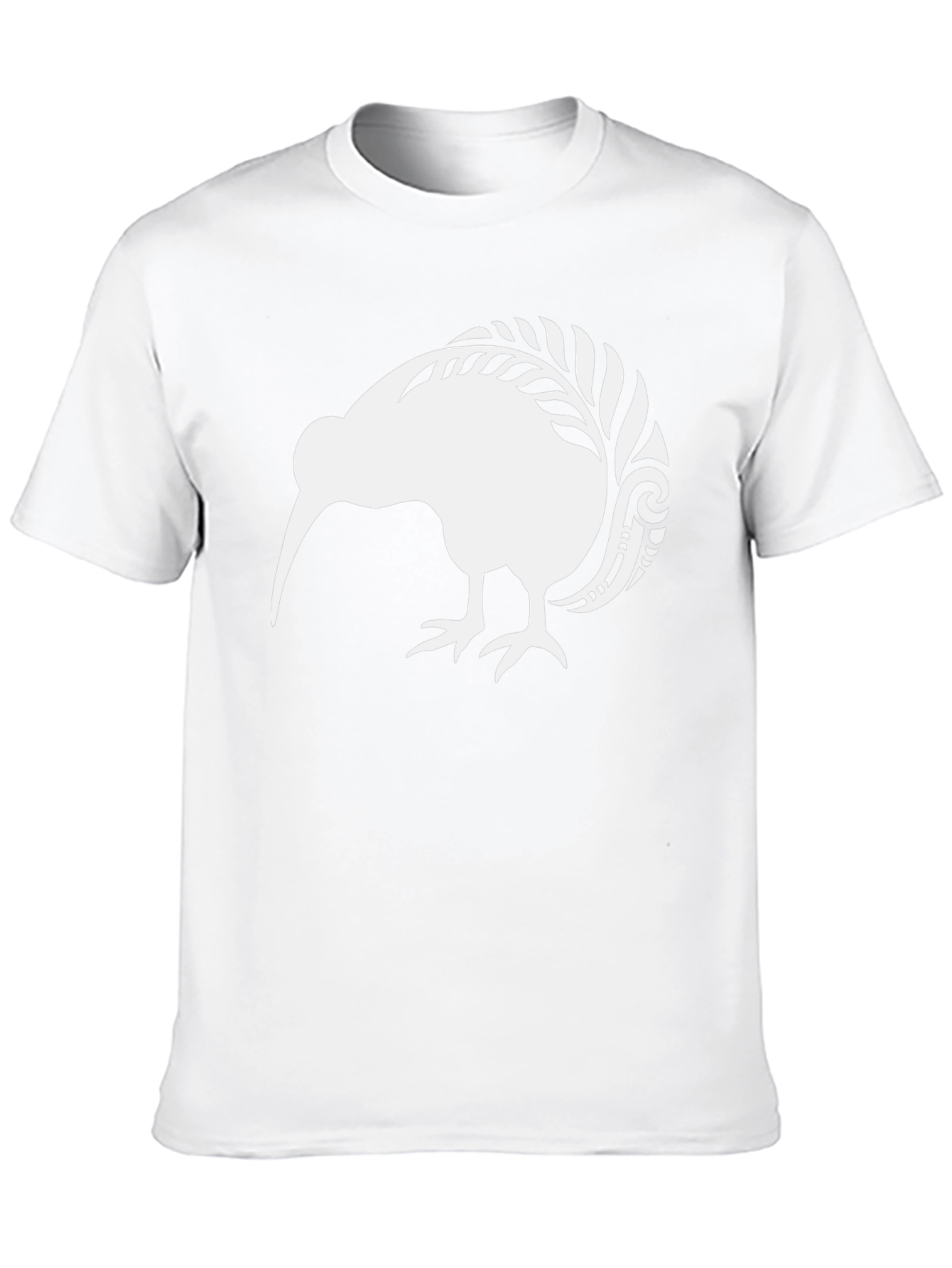 Kiwi Bird Graphic Tee - Black Cotton T-Shirt