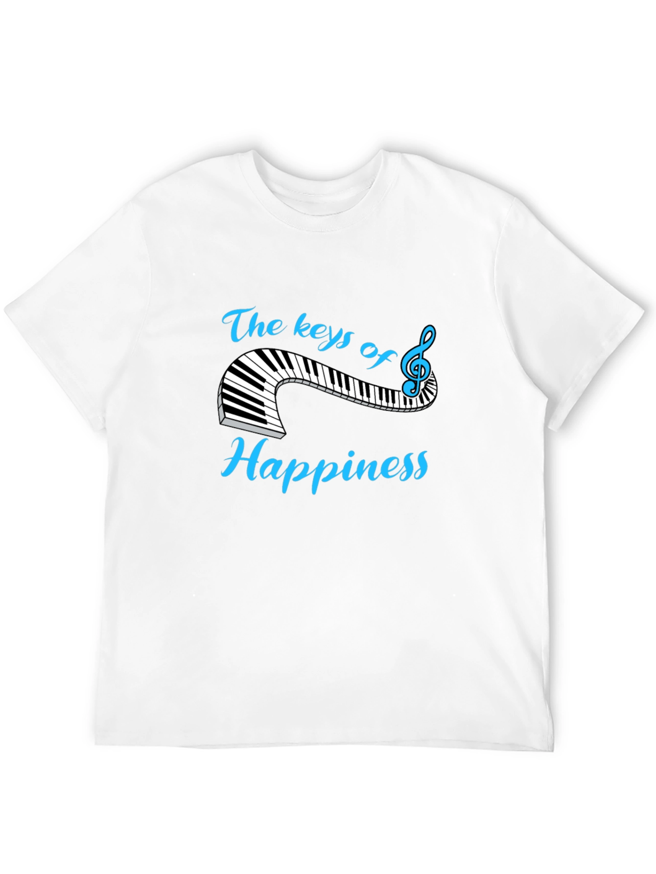 The Keys of Happiness T-Shirt - Music Lover Tee