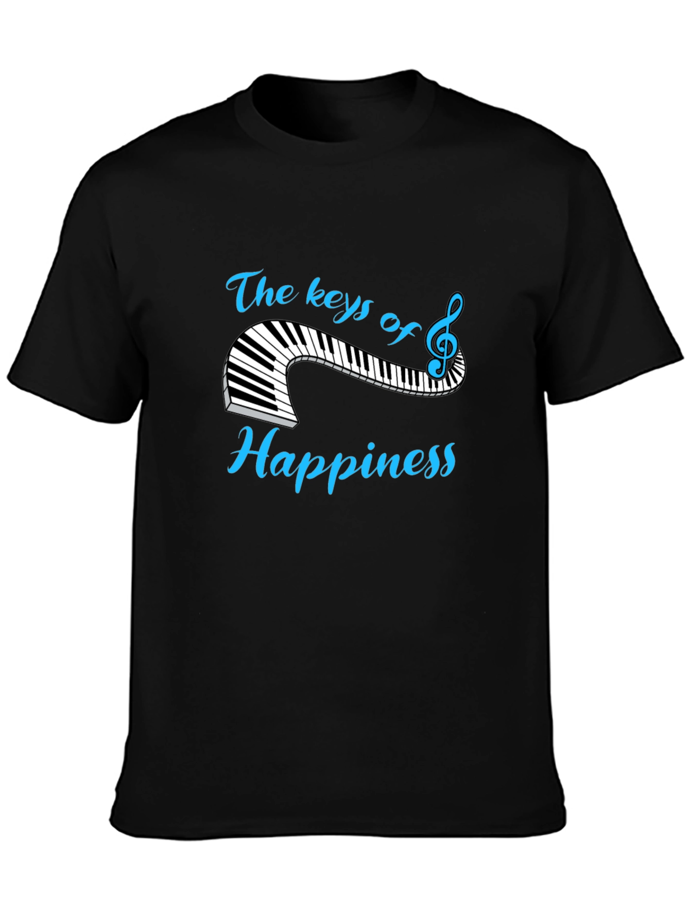 The Keys of Happiness T-Shirt - Music Lover Tee