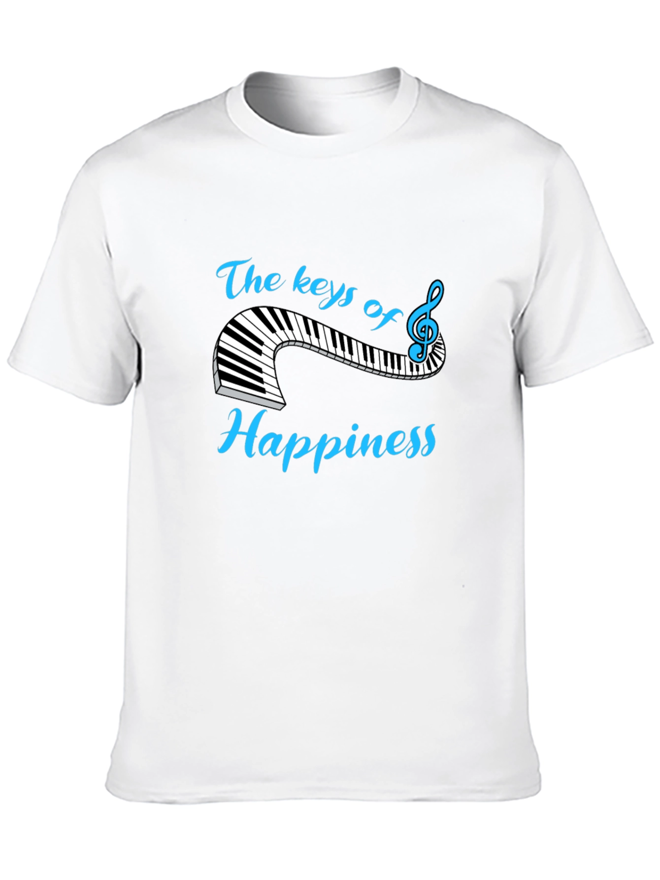 The Keys of Happiness T-Shirt - Music Lover Tee