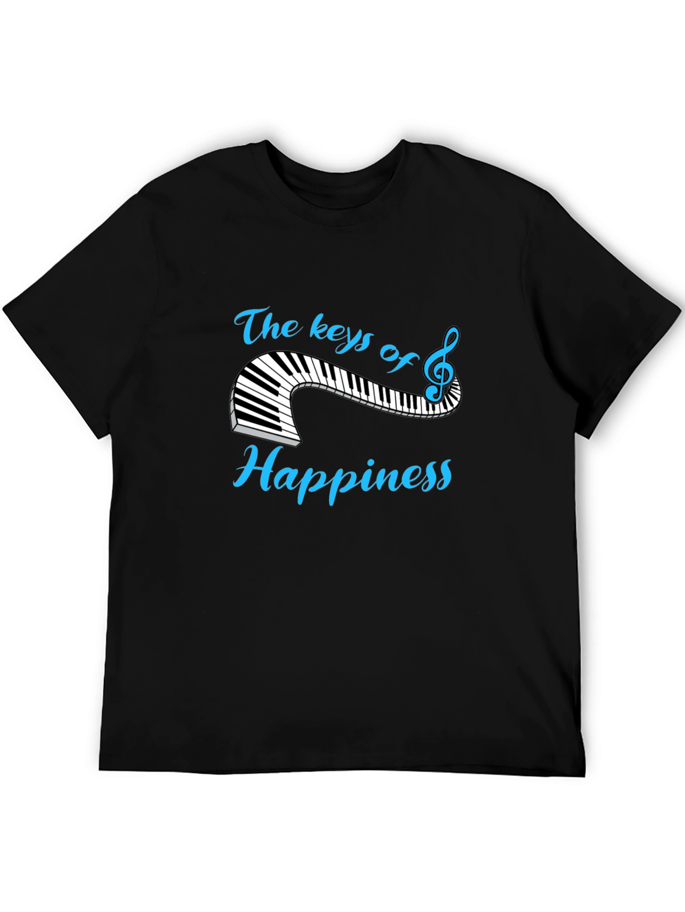 The Keys of Happiness T-Shirt - Music Lover Tee