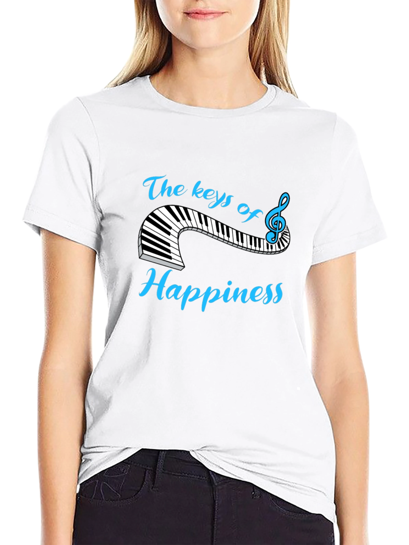 The Keys of Happiness T-Shirt - Music Lover Tee