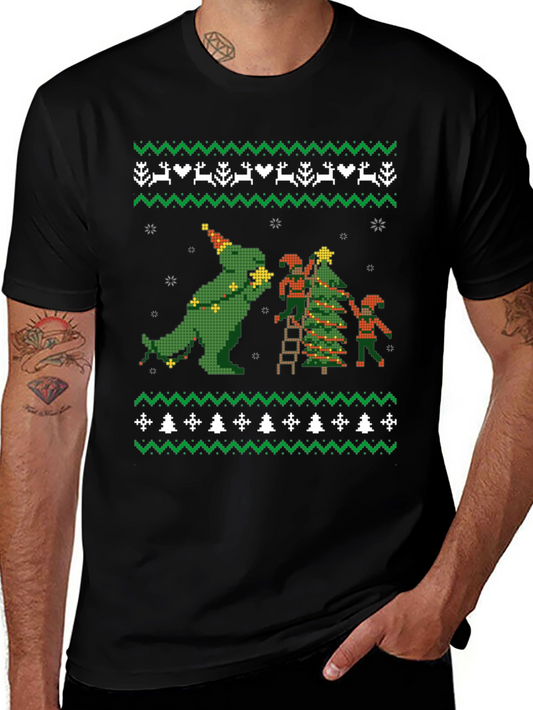 Christmas Dinosaur T-Shirt