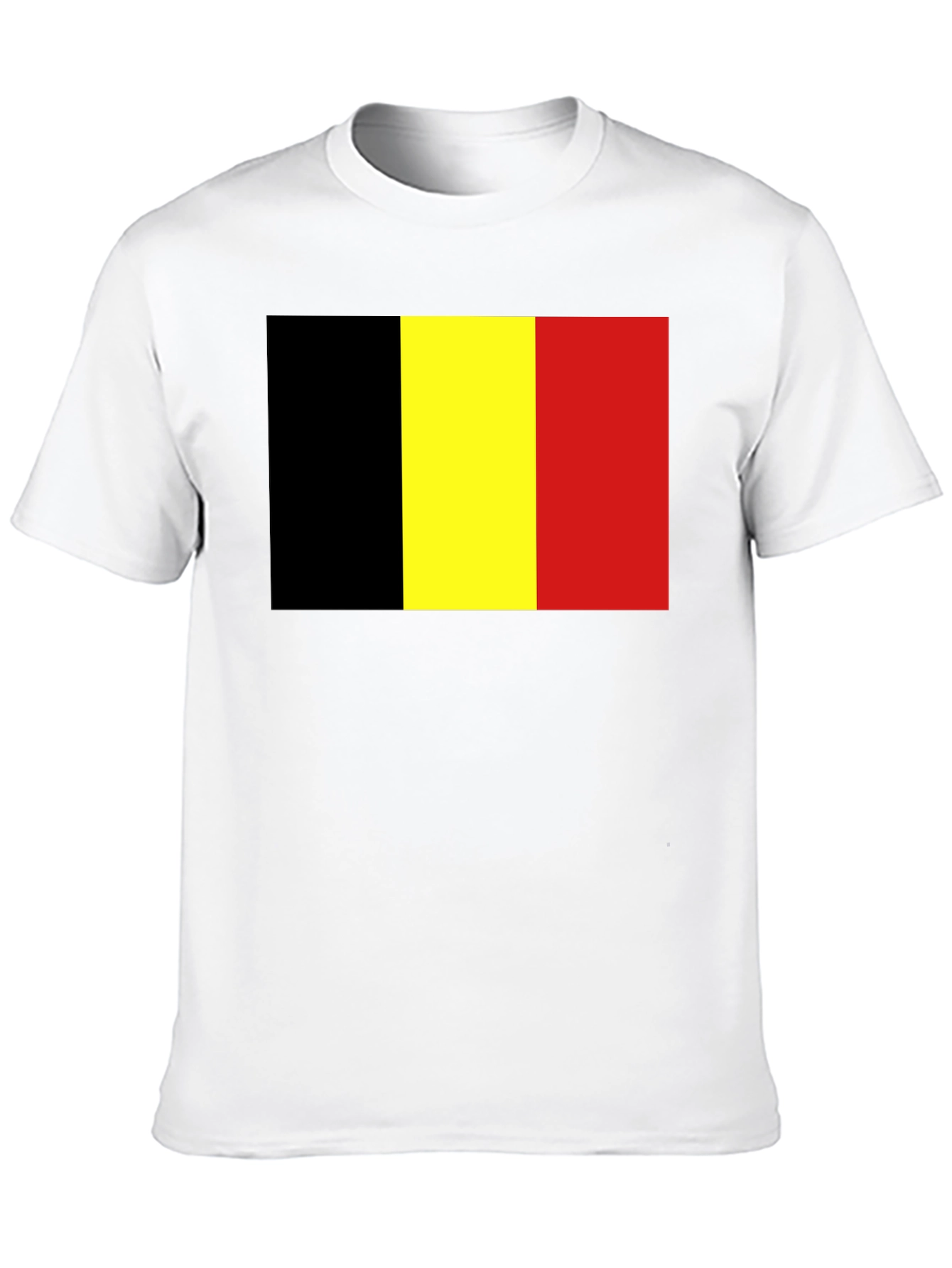 Belgium Flag Graphic T-Shirt - Black