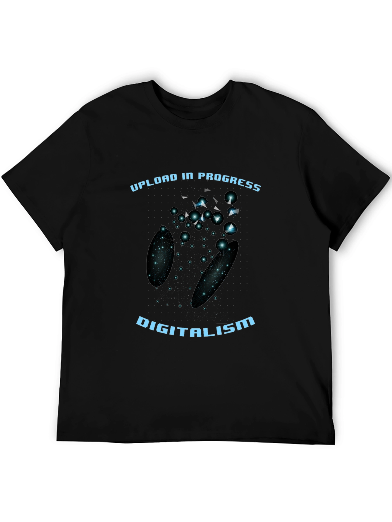 Digitalism Upload Black Graphic Tee