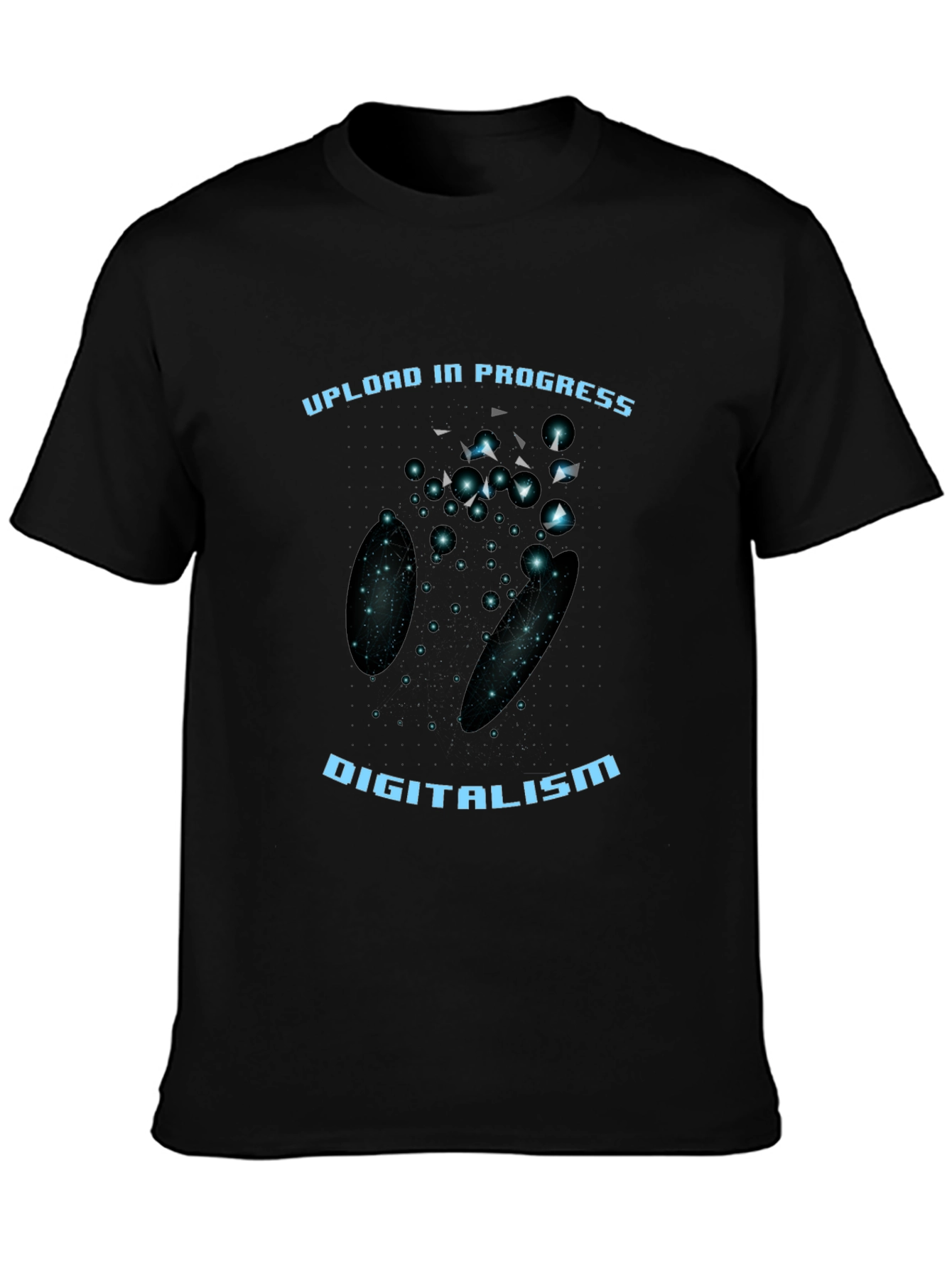 Digitalism Upload Black Graphic Tee