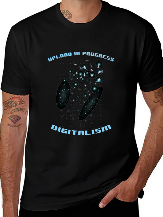 Digitalism Upload Black Graphic Tee