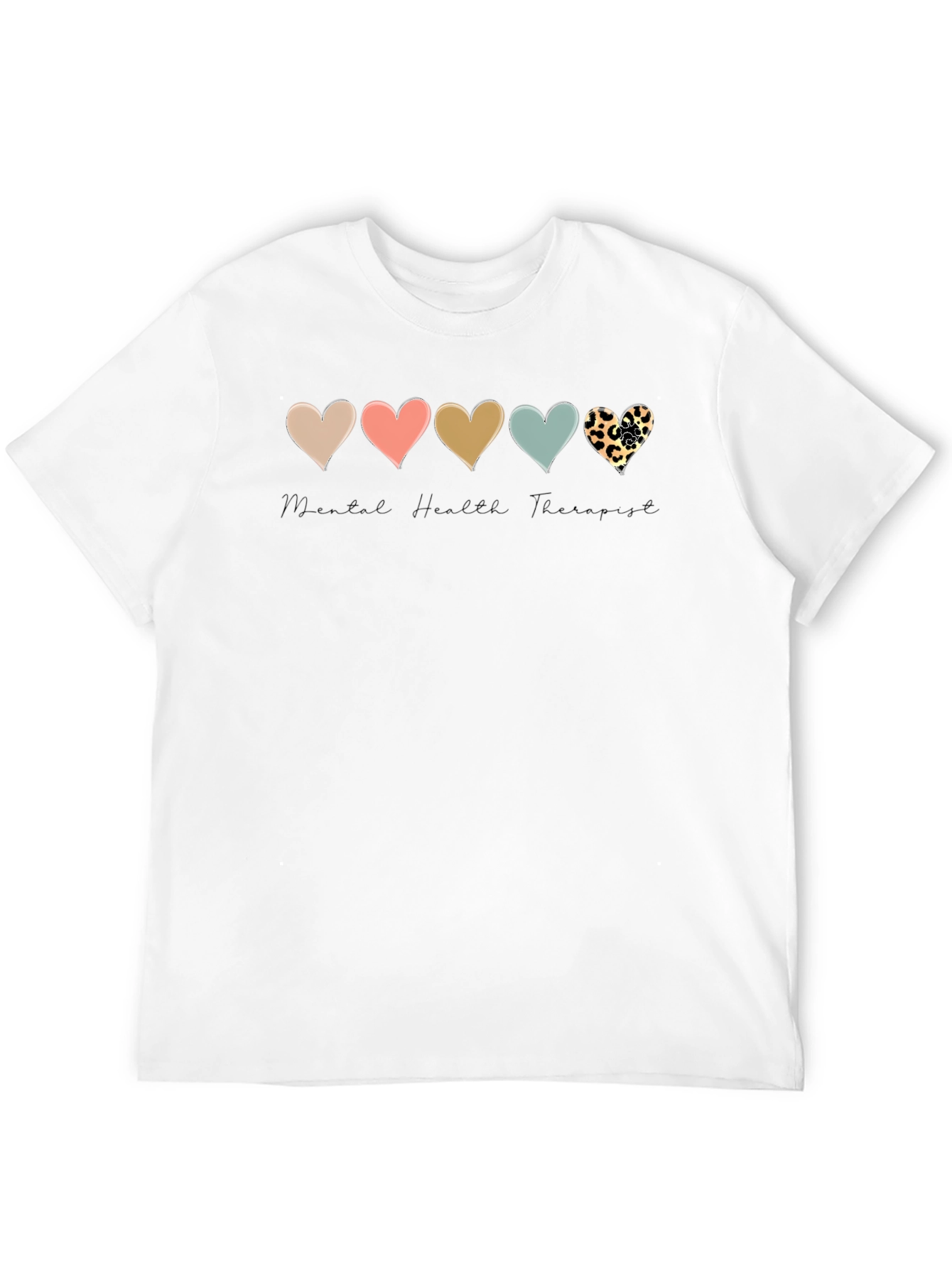 Mental Health Therapist Heart T-Shirt