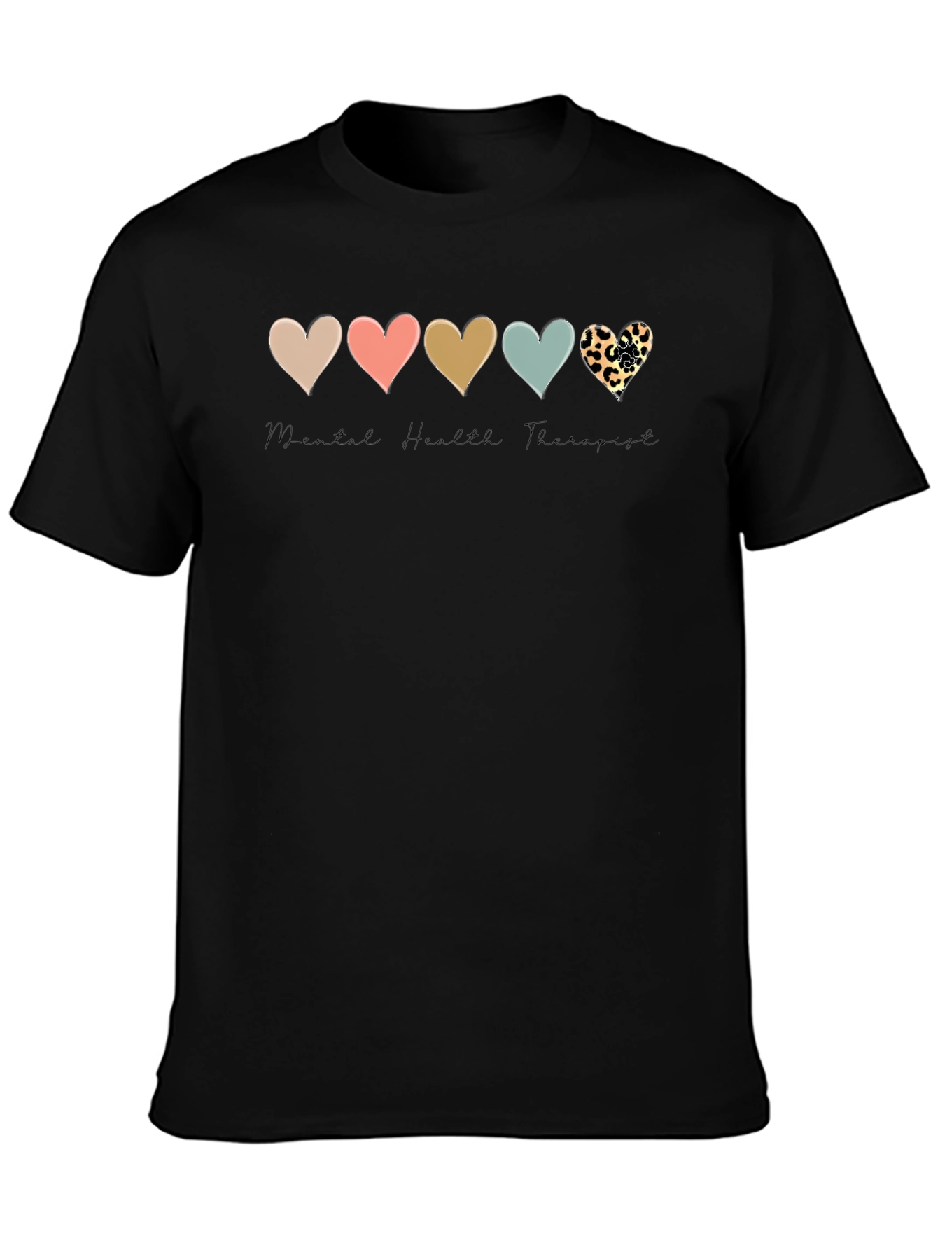 Mental Health Therapist Heart T-Shirt