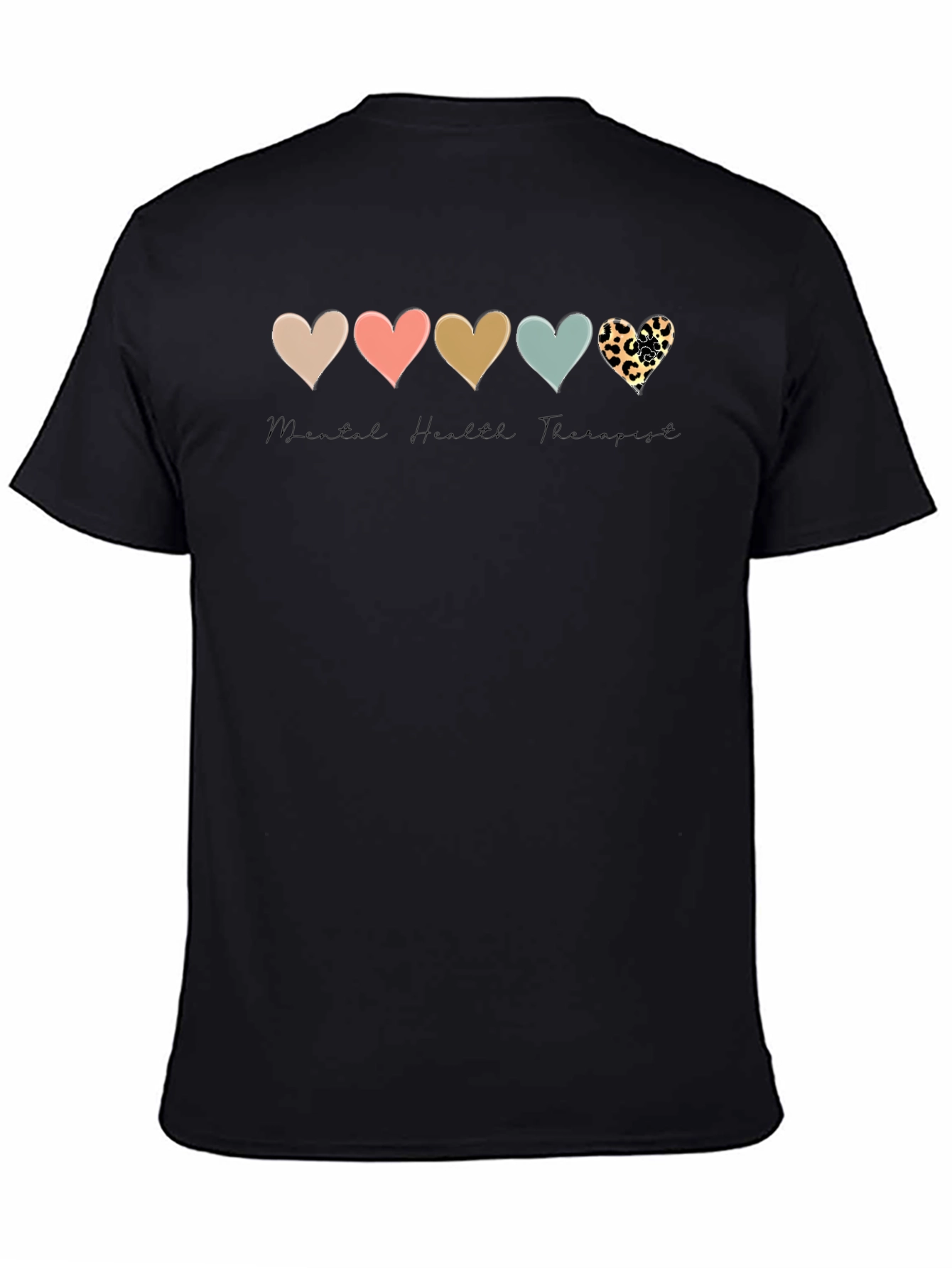 Mental Health Therapist Heart T-Shirt