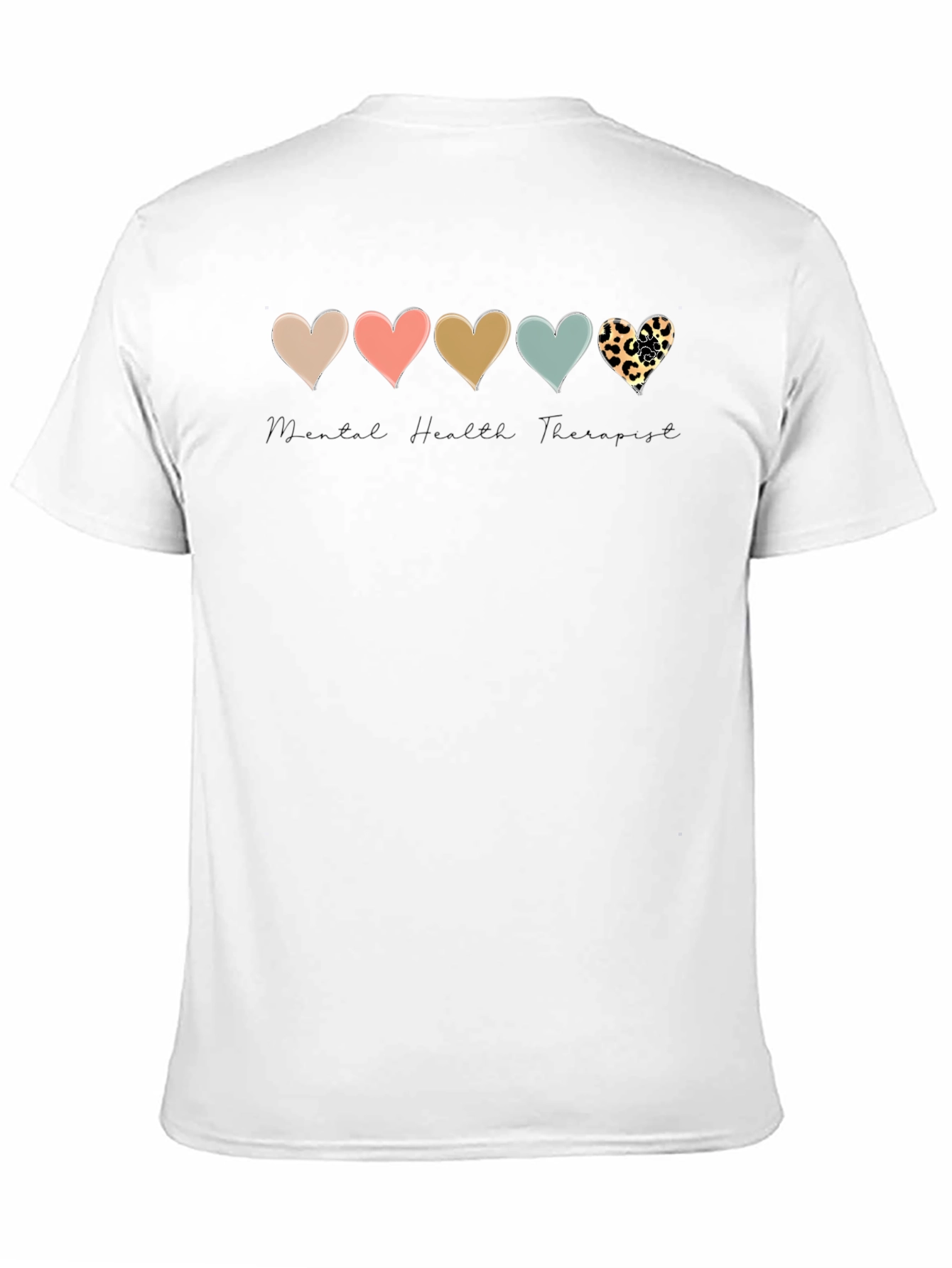 Mental Health Therapist Heart T-Shirt