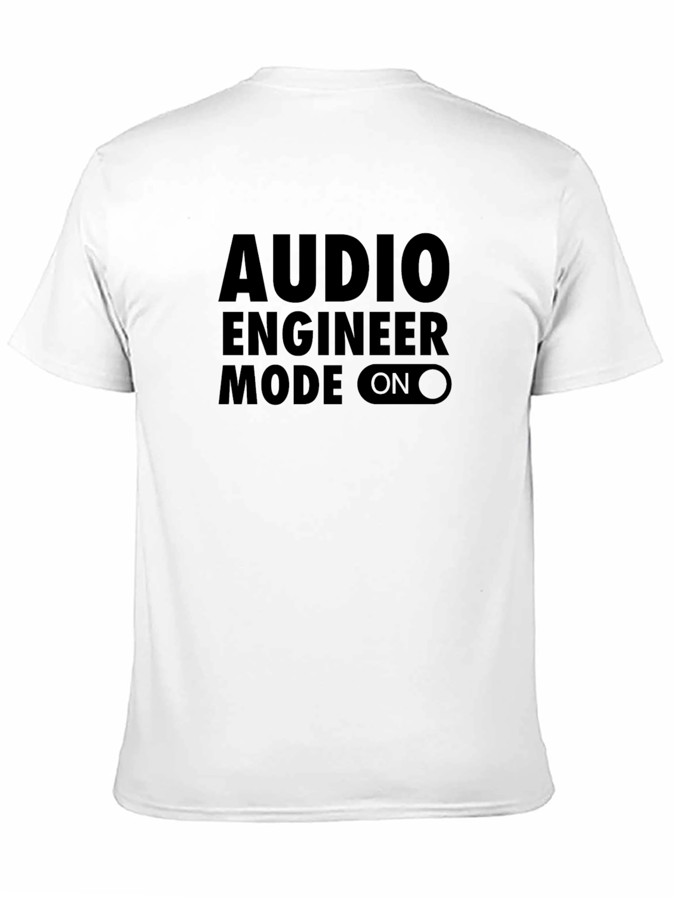 Audio Engineer Mode On T-Shirt - Black