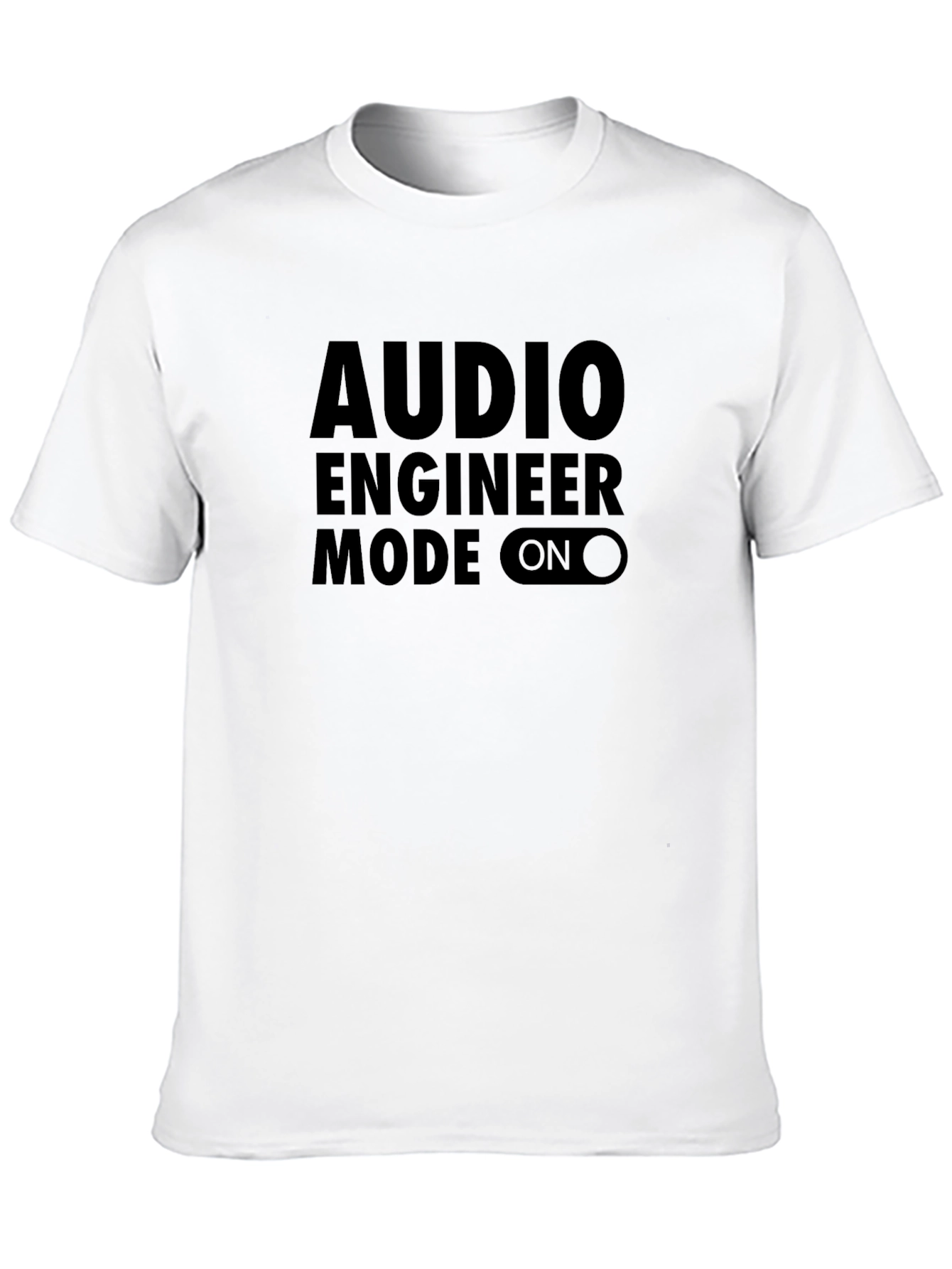 Audio Engineer Mode On T-Shirt - Black