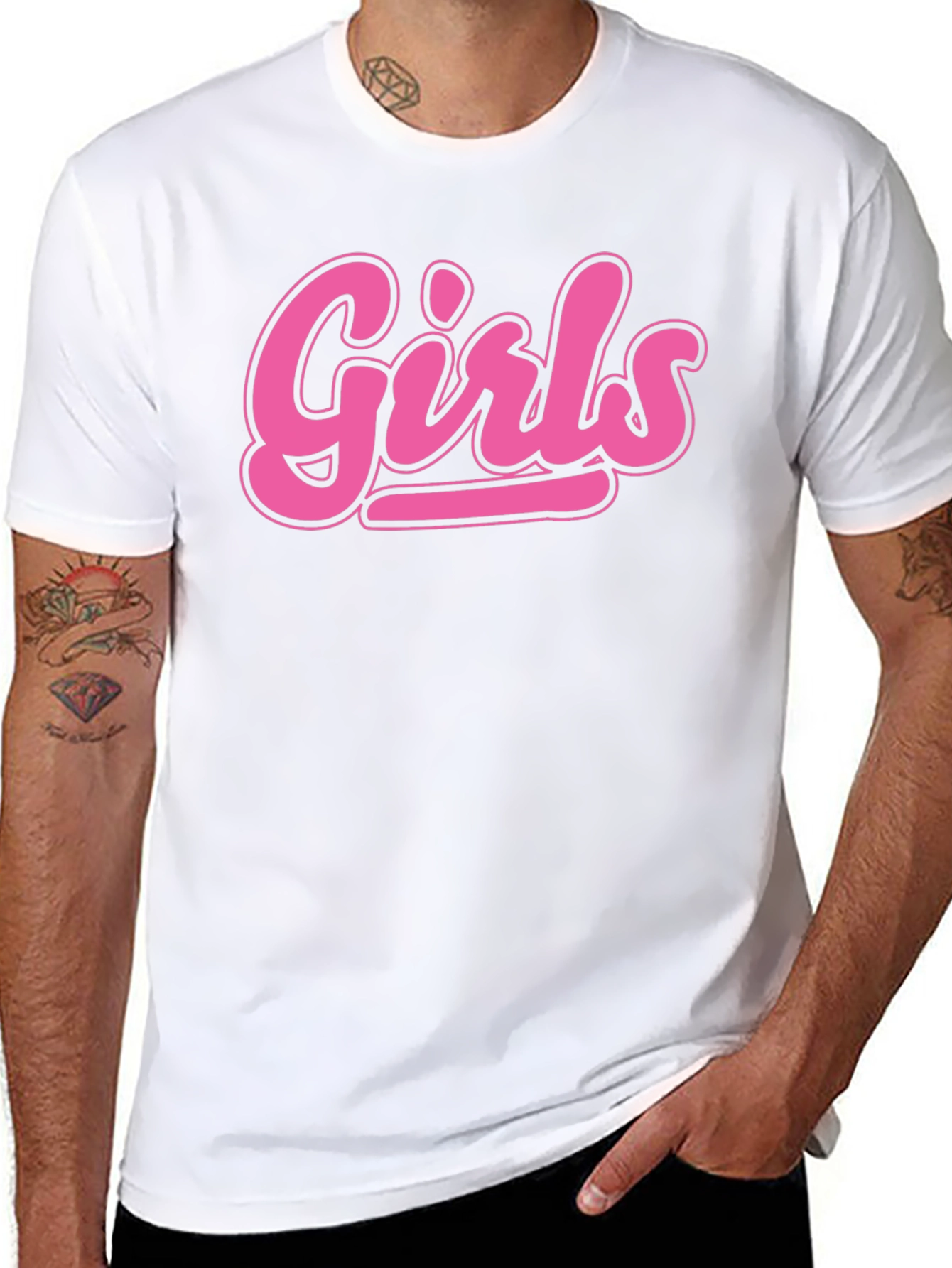 Girls Graphic Tee - Black