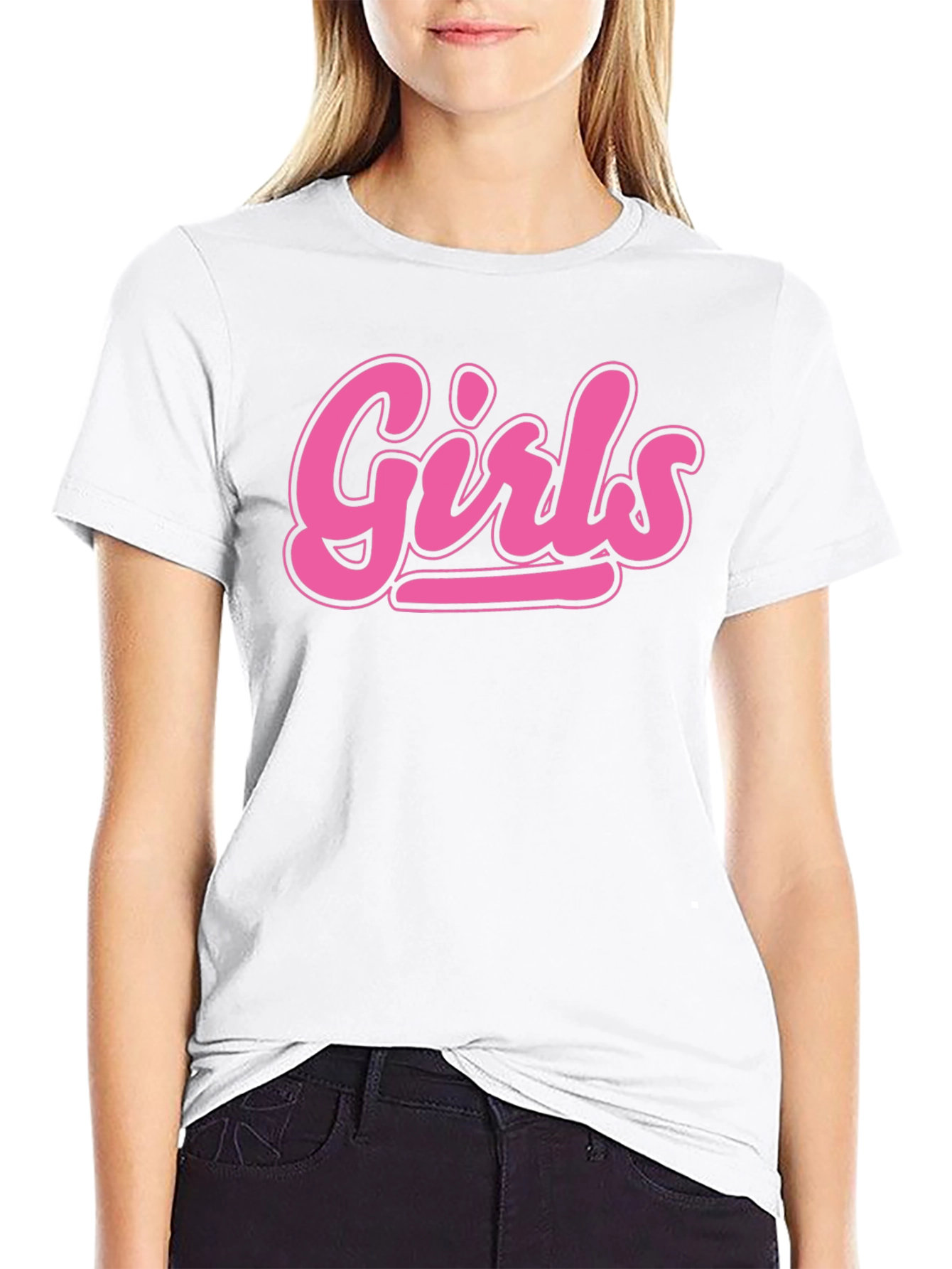 Girls Graphic Tee - Black