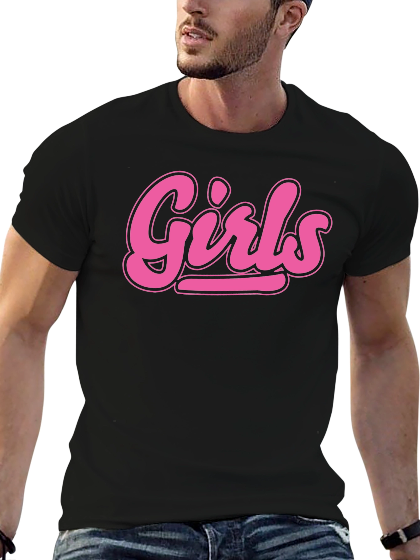 Girls Graphic Tee - Black