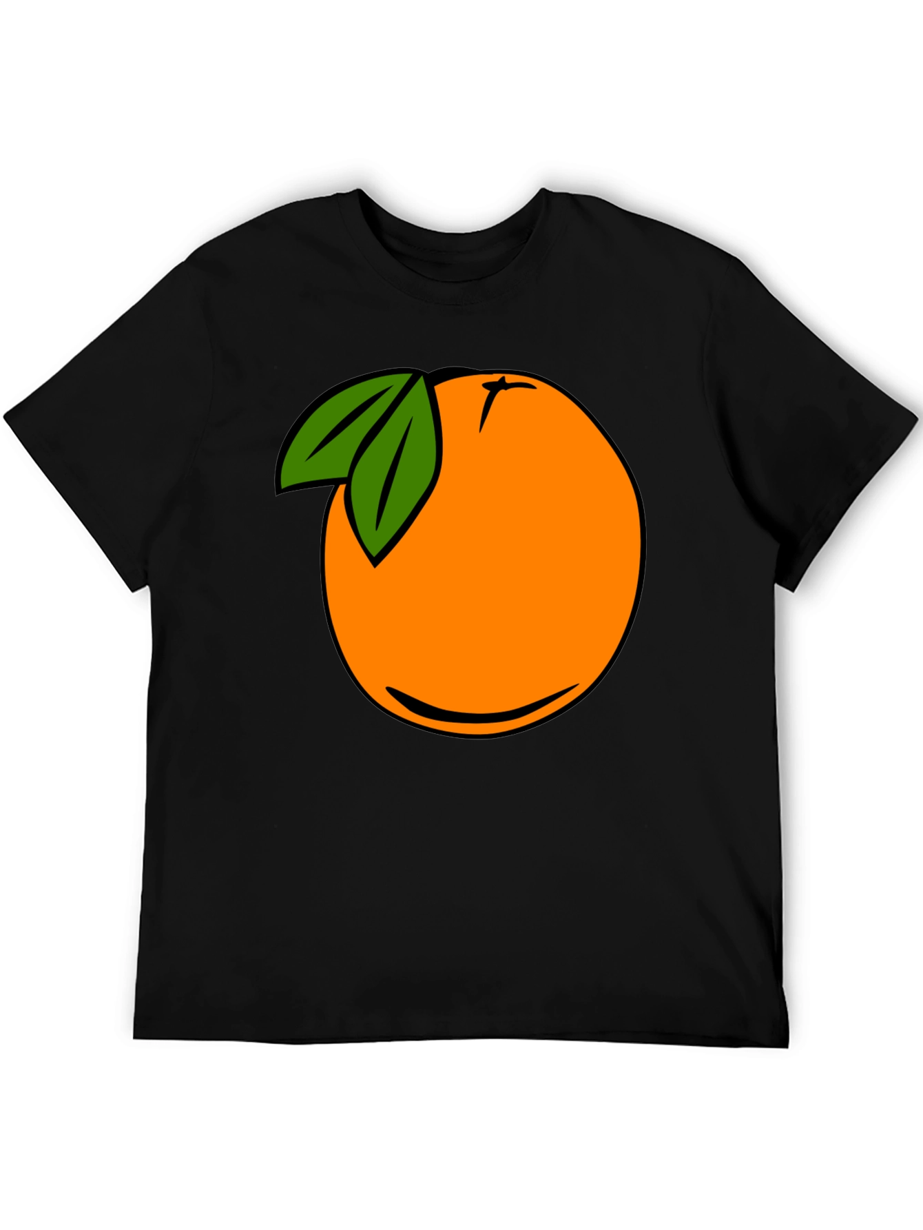 Cartoon Orange Graphic Tee