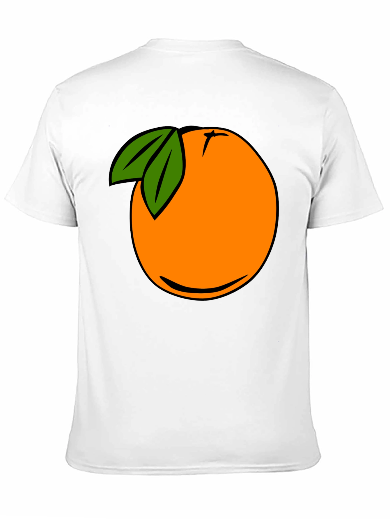 Cartoon Orange Graphic Tee