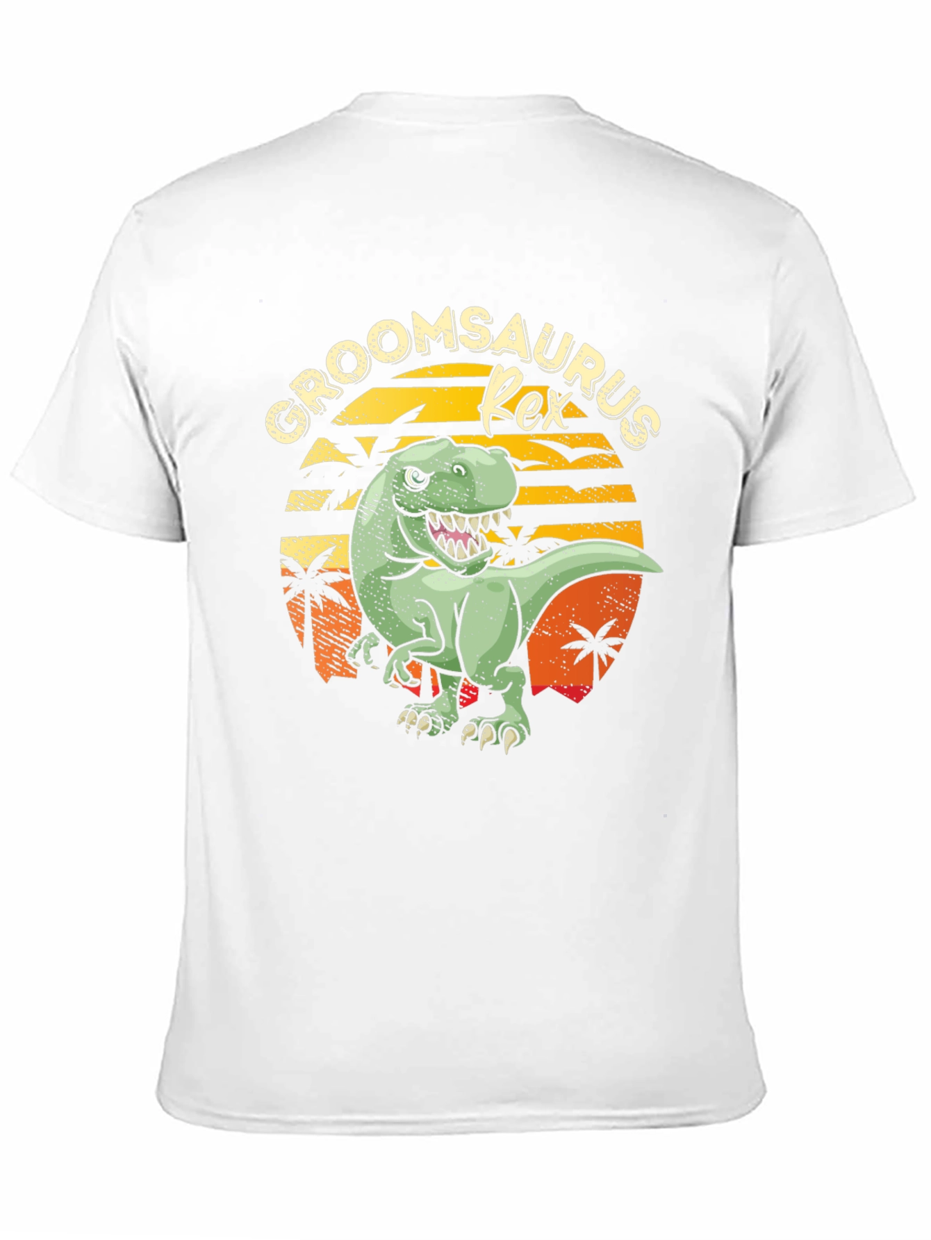 Groomsaurus Rex Funny Groom Wedding Party T-Shirt