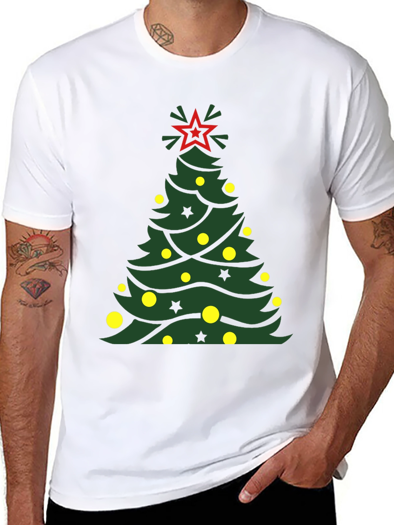 Festive Christmas Tree Graphic Tee