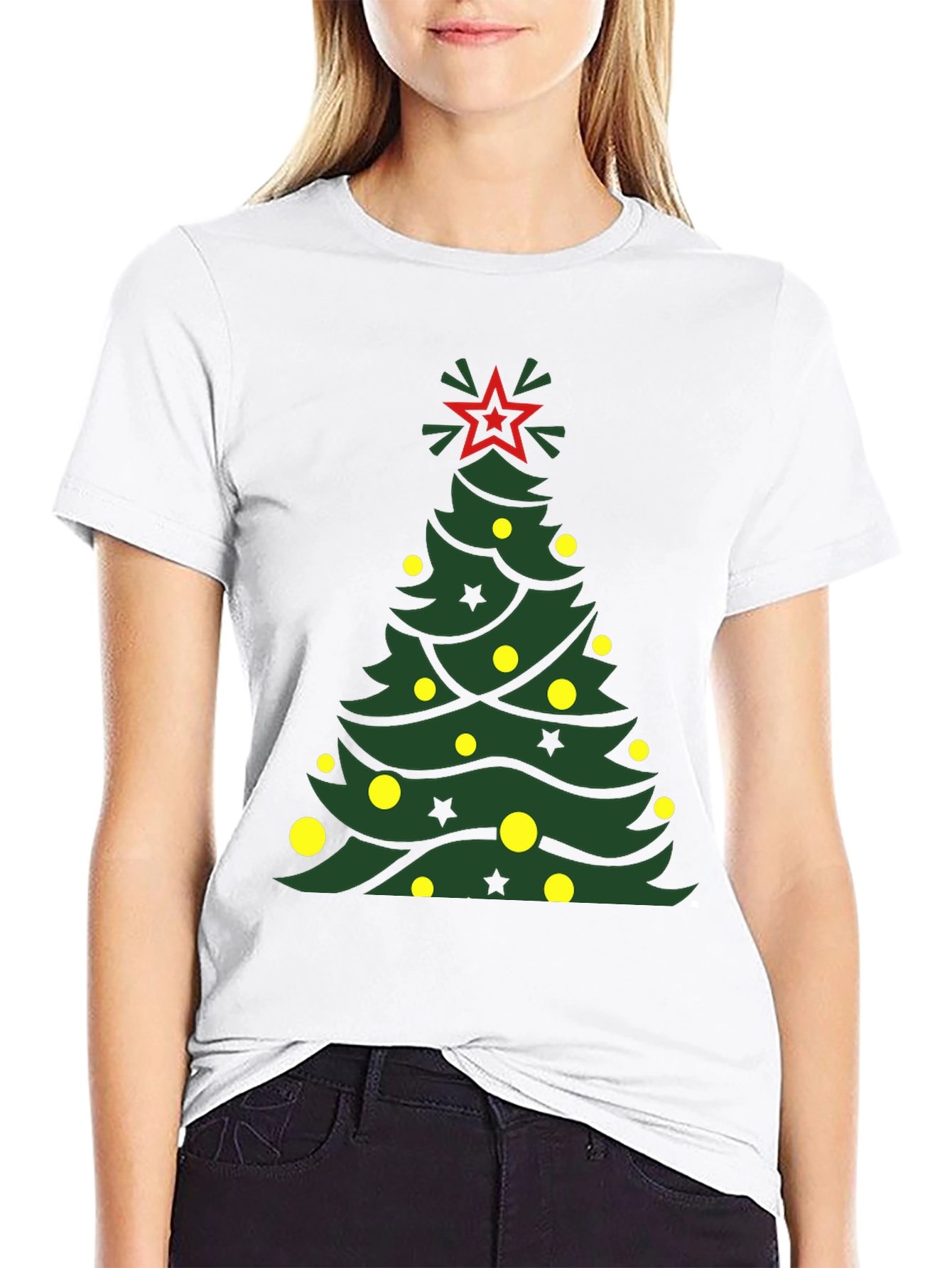 Festive Christmas Tree Graphic Tee