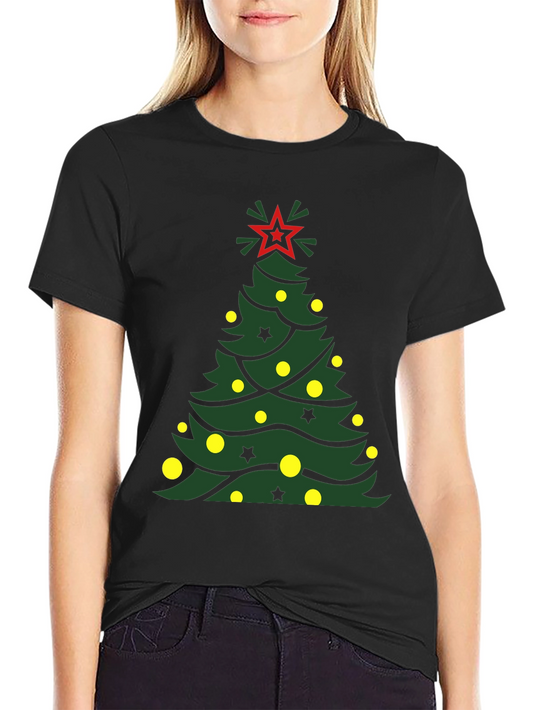 Festive Christmas Tree Graphic Tee