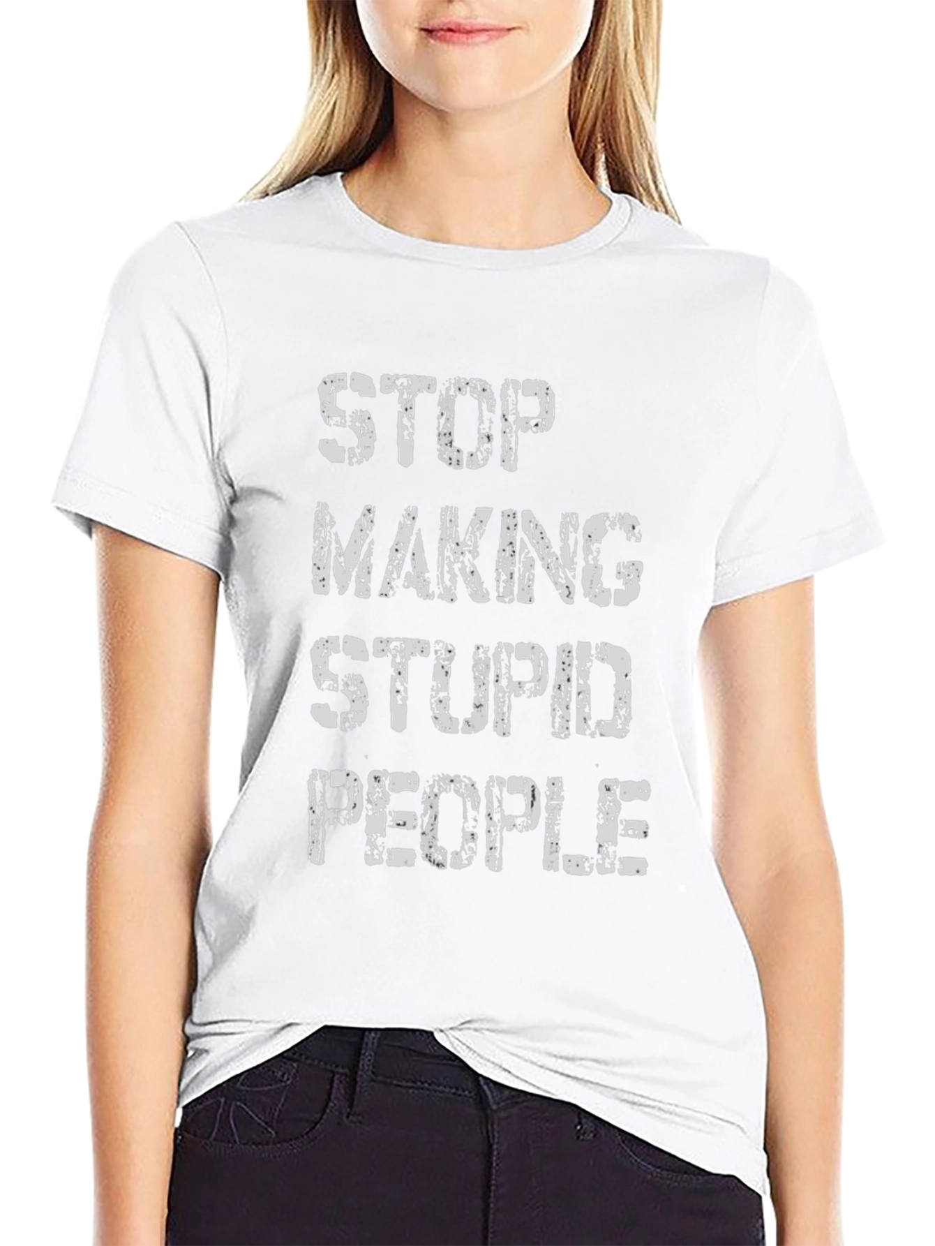 Stop Making Stupid People Graphic Tee - Black