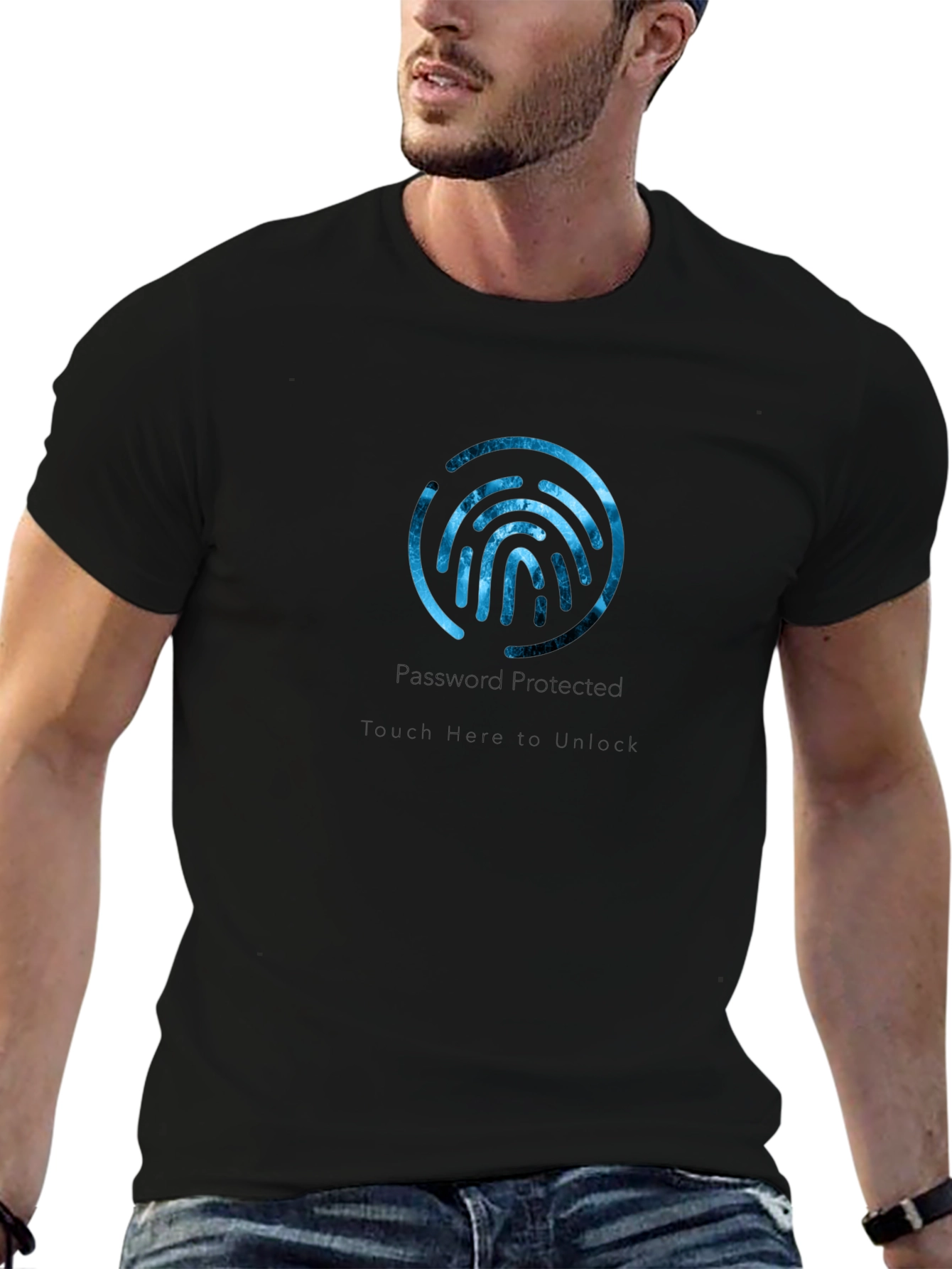 Password Protected Fingerprint T-Shirt