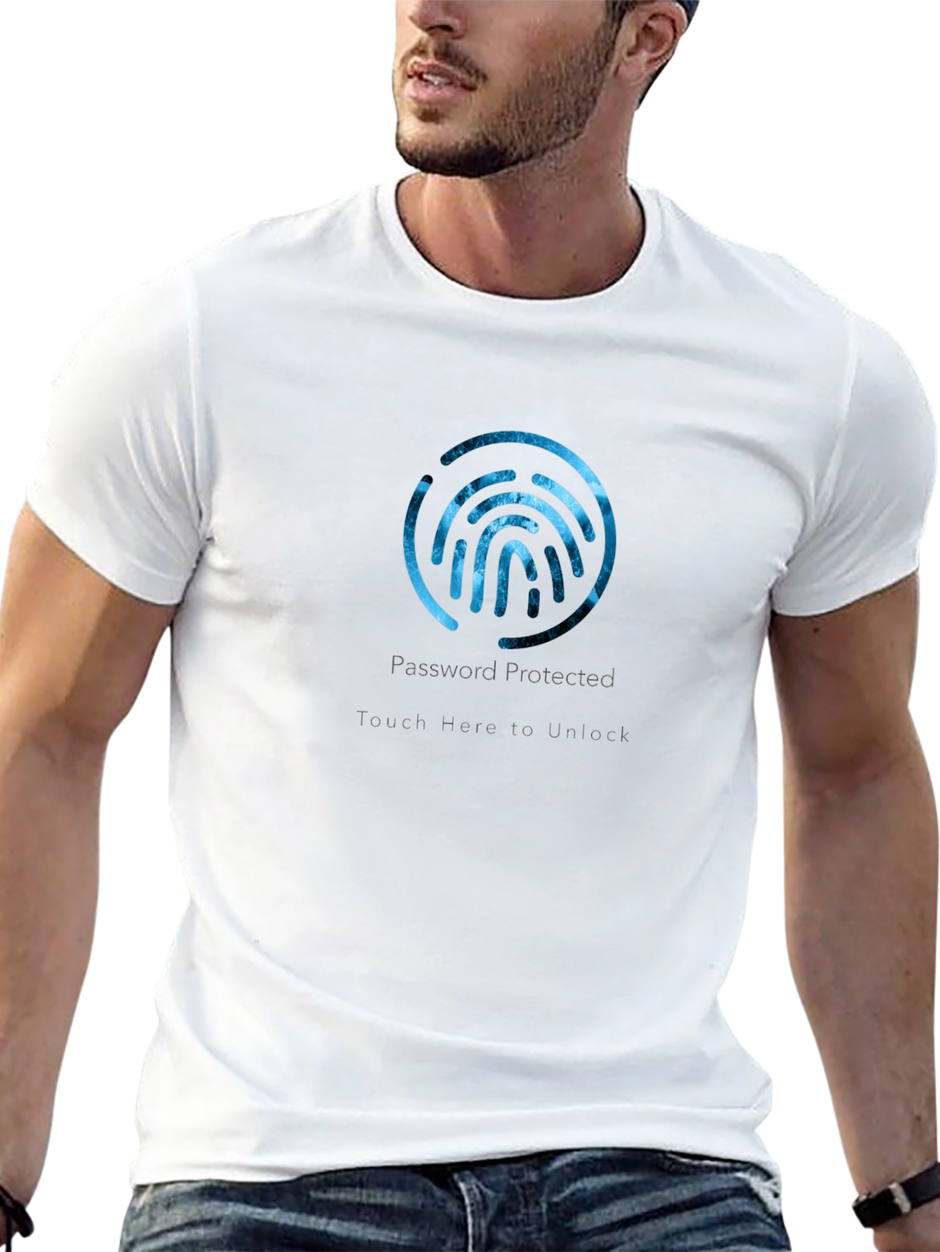 Password Protected Fingerprint T-Shirt