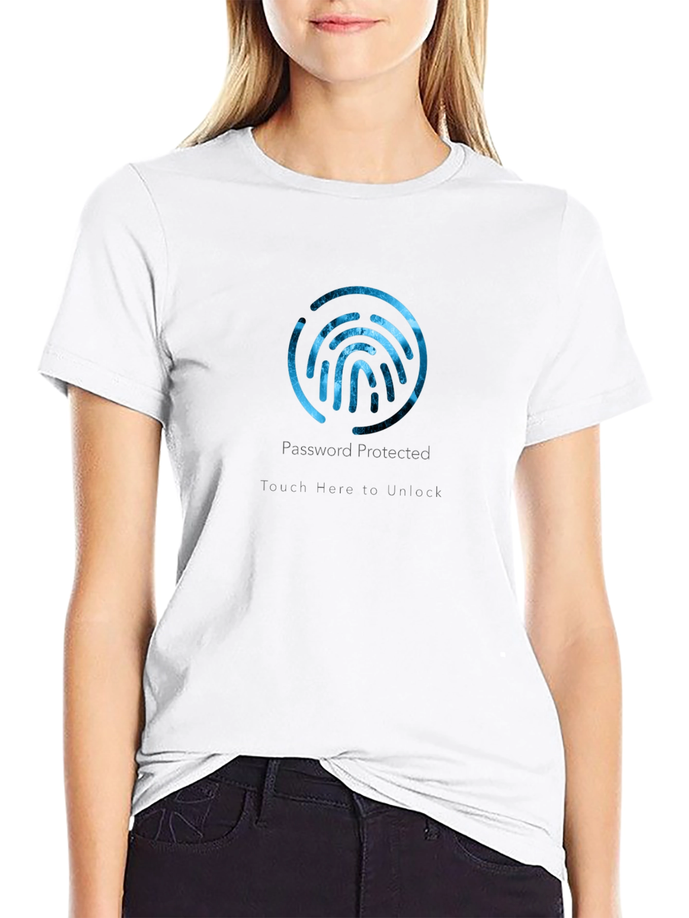Password Protected Fingerprint T-Shirt