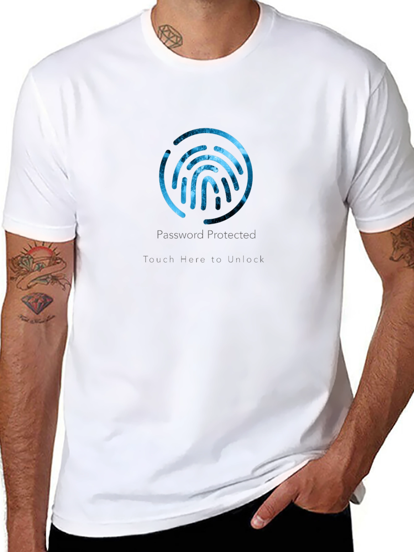 Password Protected Fingerprint T-Shirt