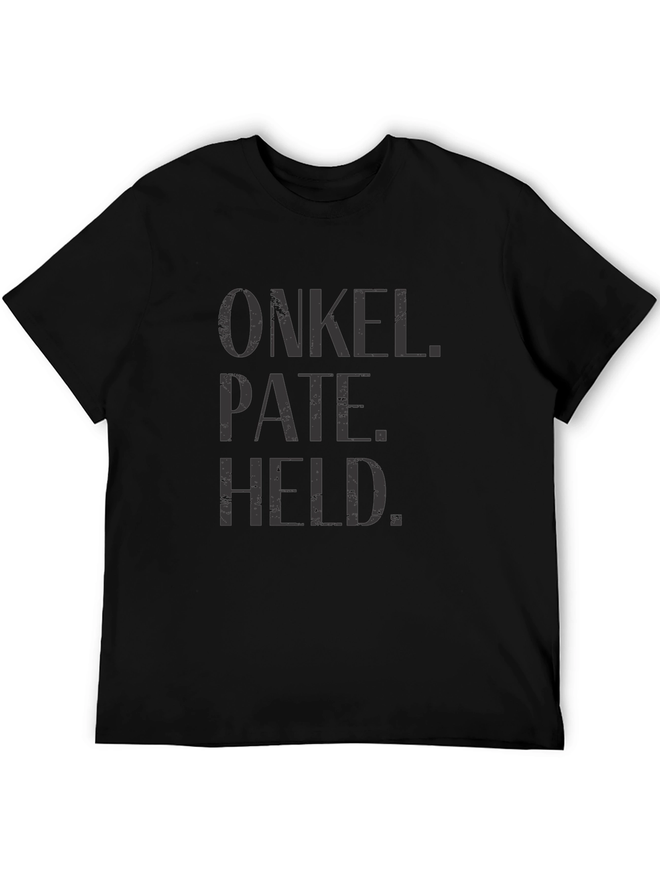 Onkel Pate Held Black Graphic T-Shirt