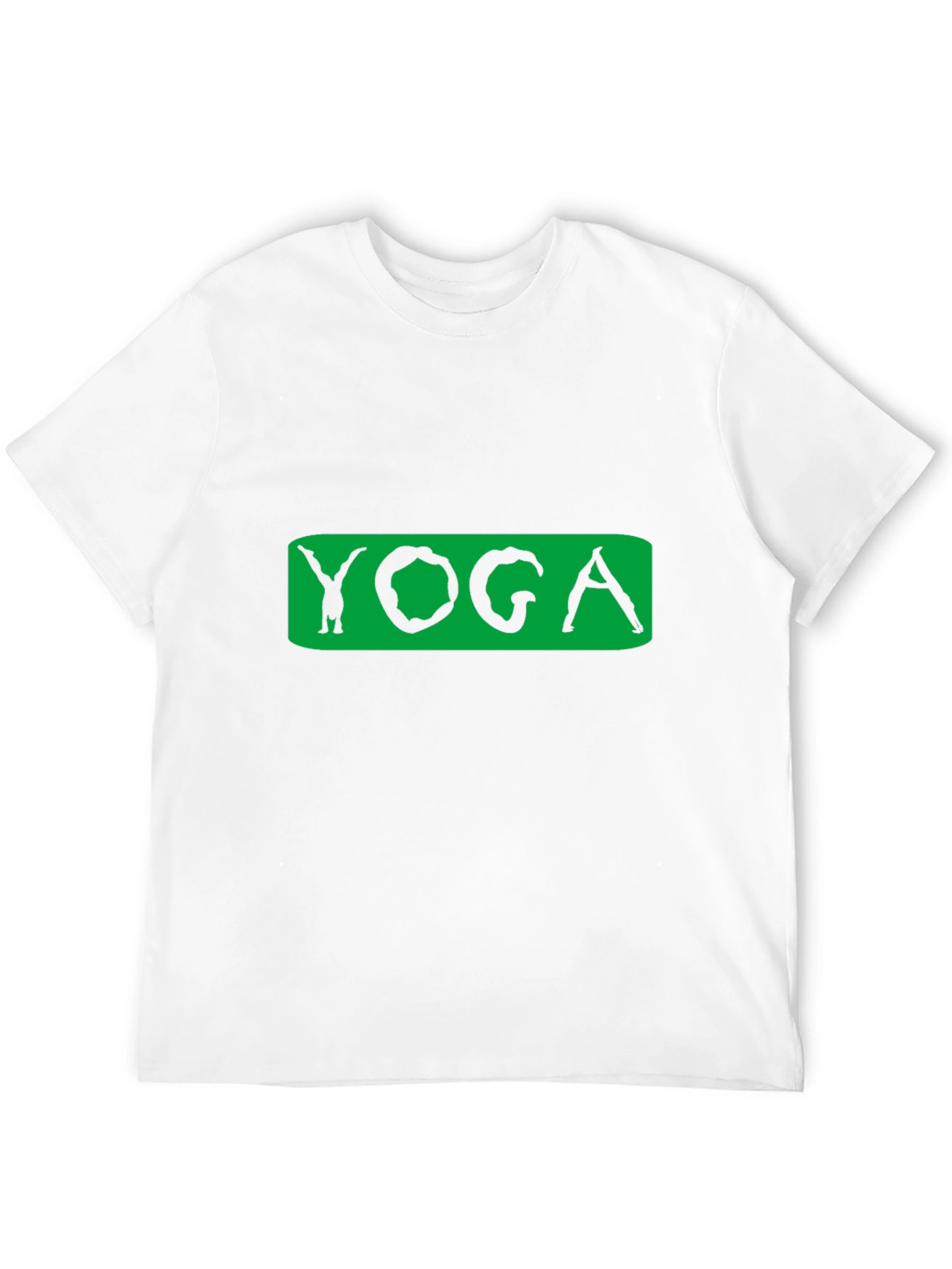 Yoga Pose Graphic Tee - Black Cotton Blend