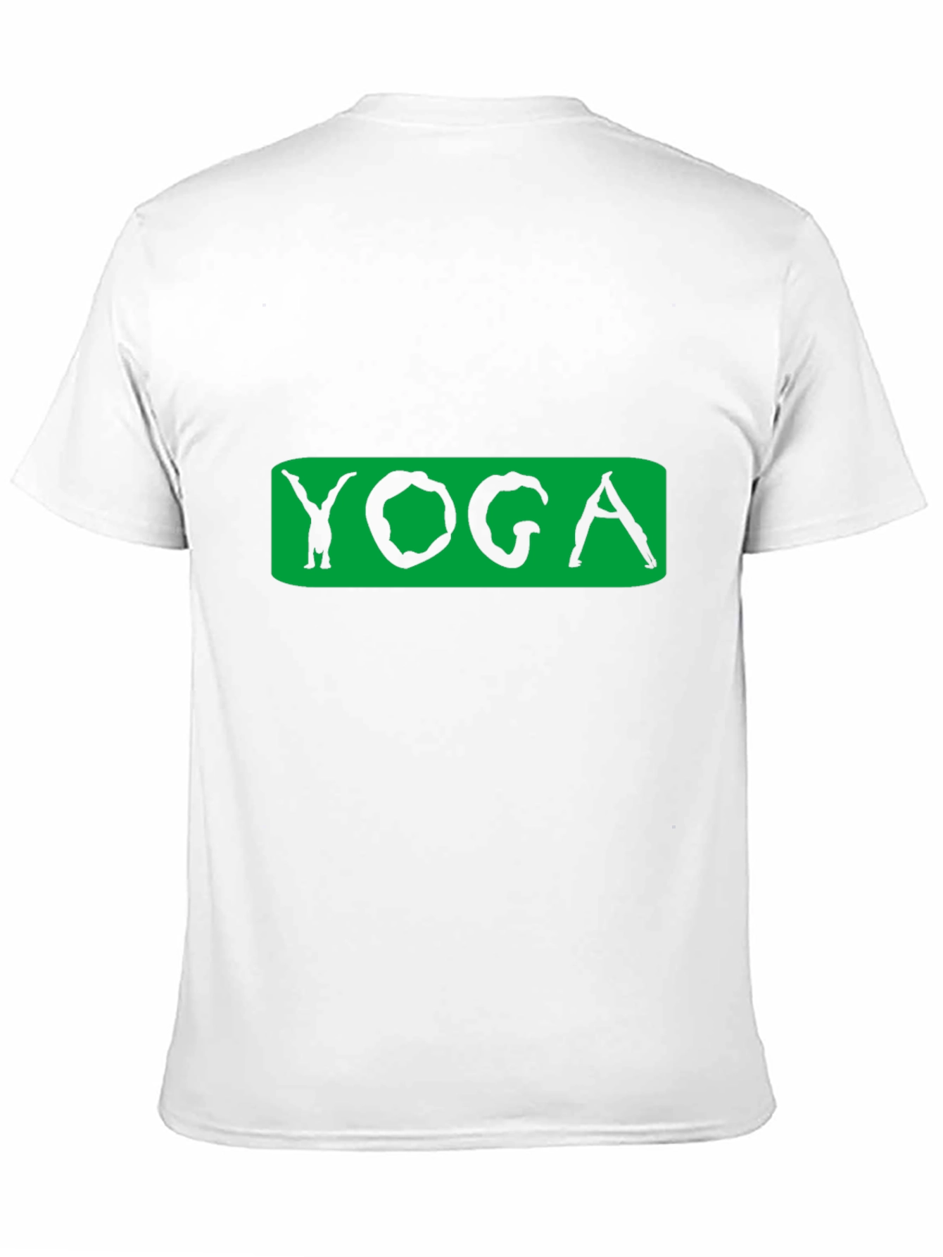 Yoga Pose Graphic Tee - Black Cotton Blend