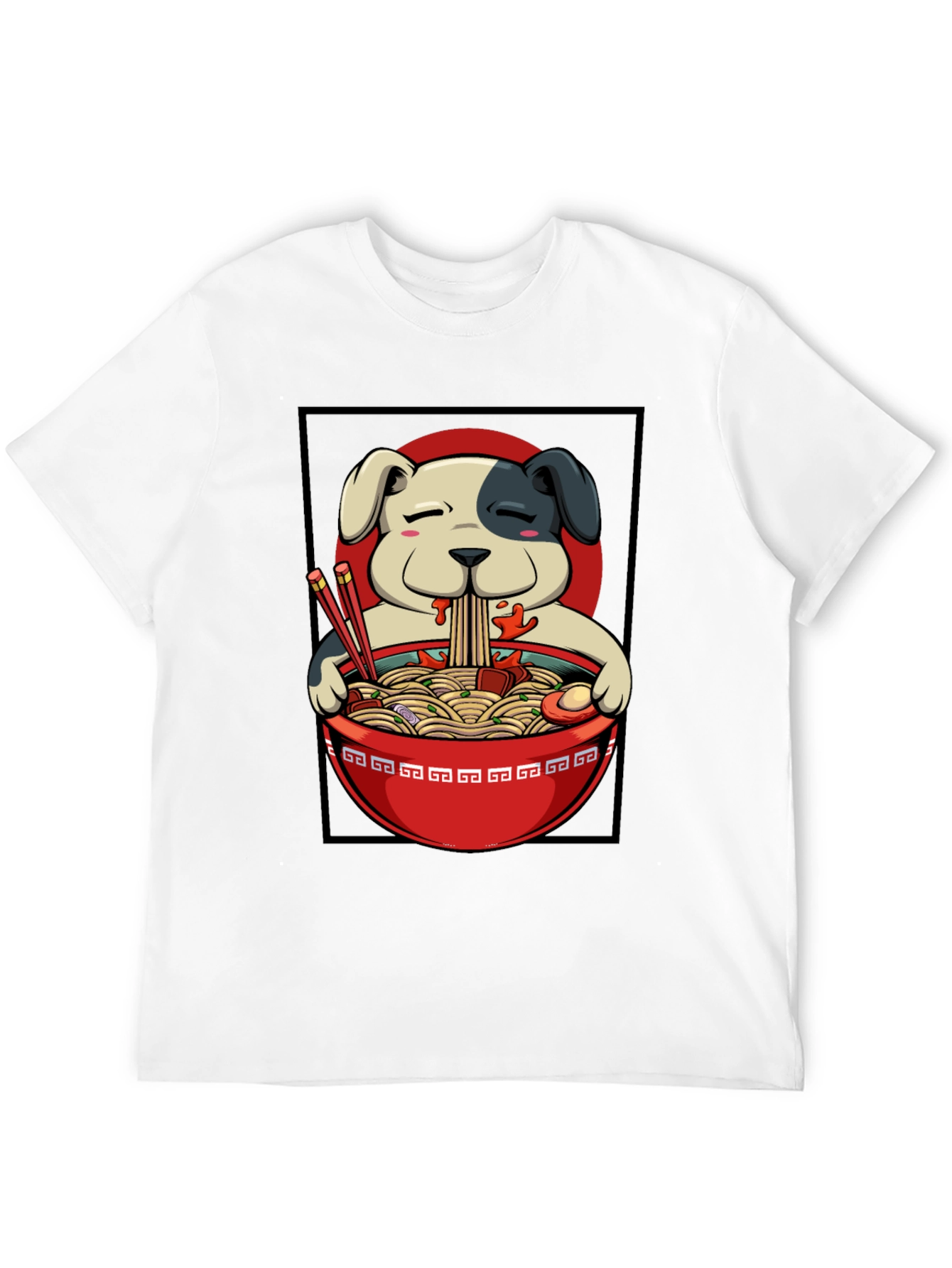 Ramen Dog T-Shirt - Cute Anime Style Tee