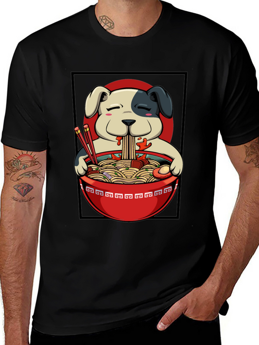 Ramen Dog T-Shirt - Cute Anime Style Tee