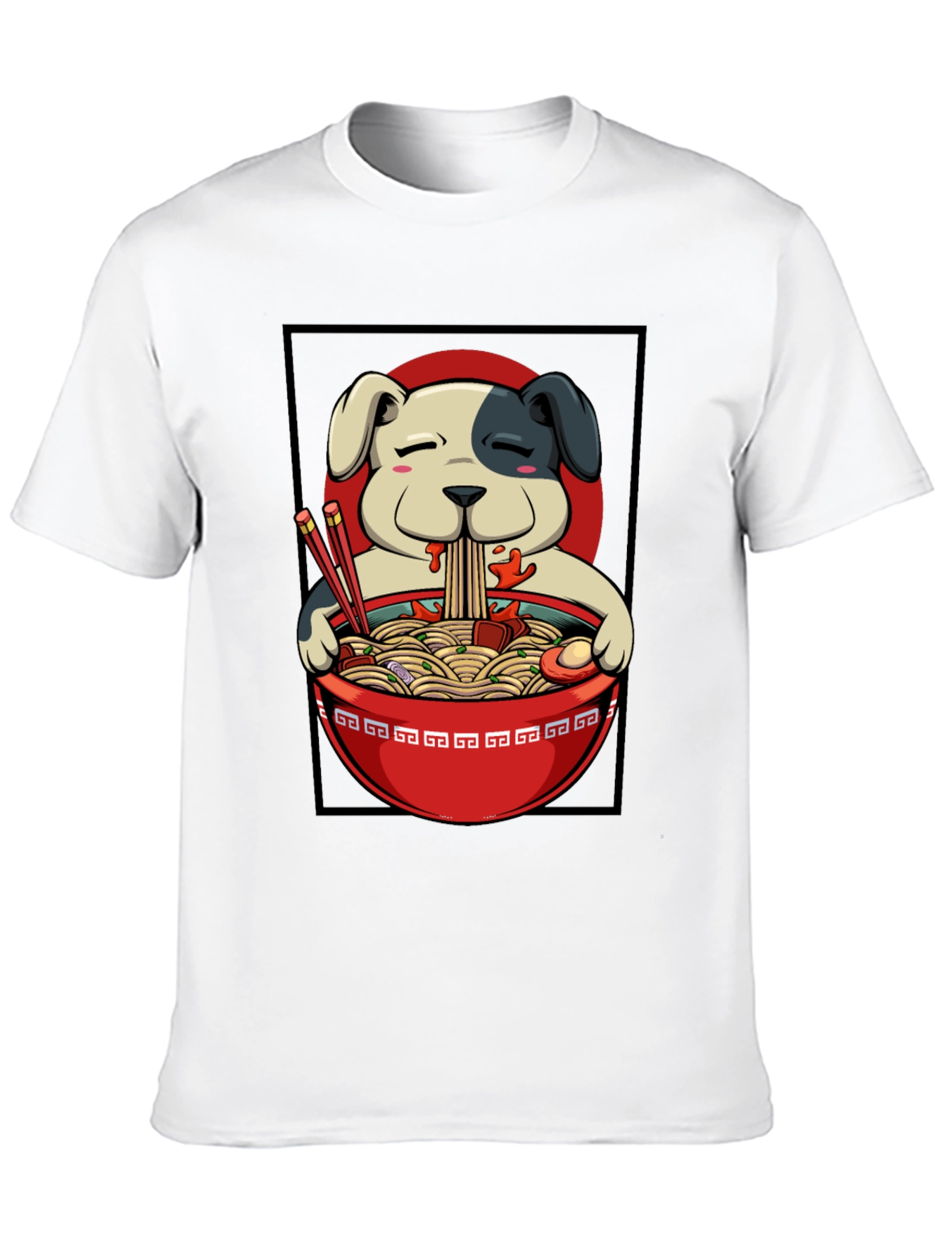 Ramen Dog T-Shirt - Cute Anime Style Tee