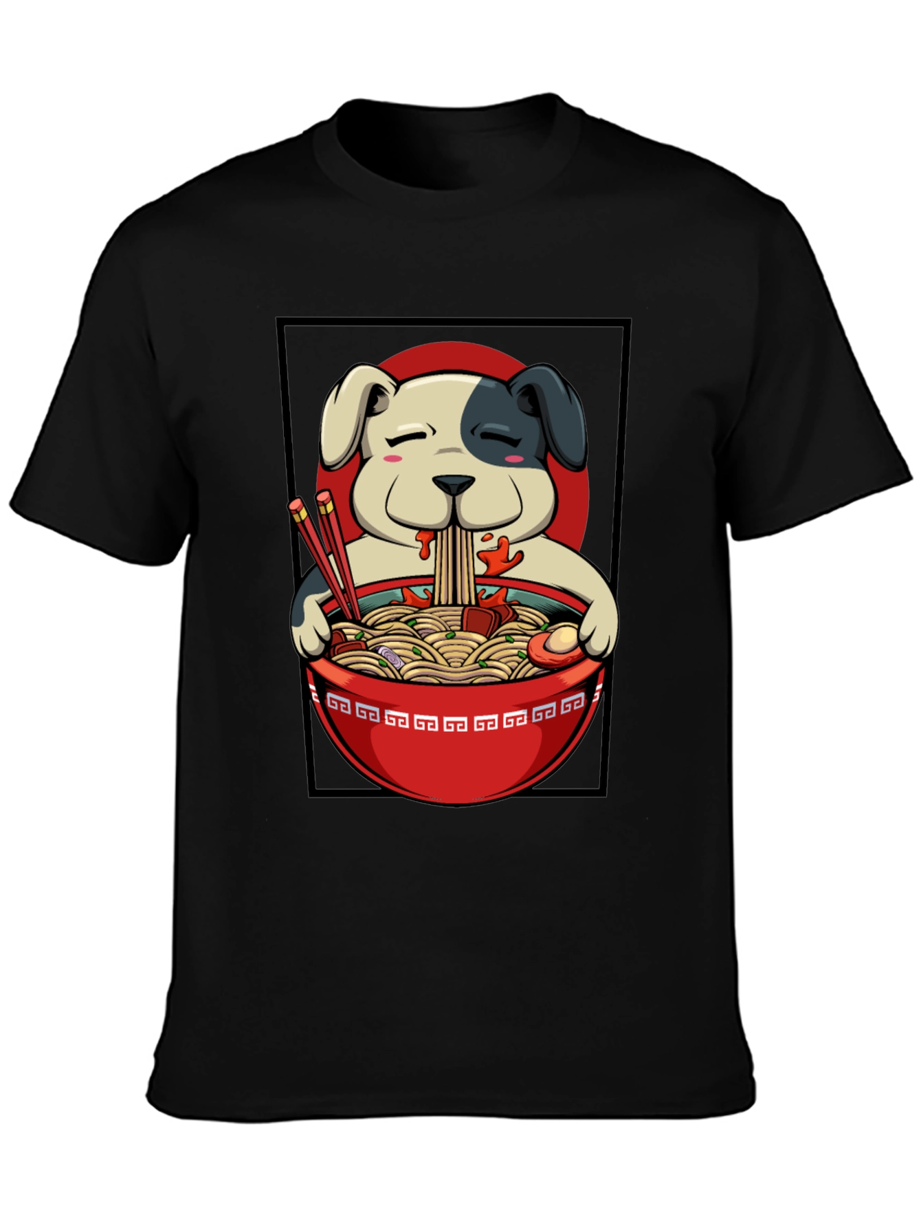 Ramen Dog T-Shirt - Cute Anime Style Tee