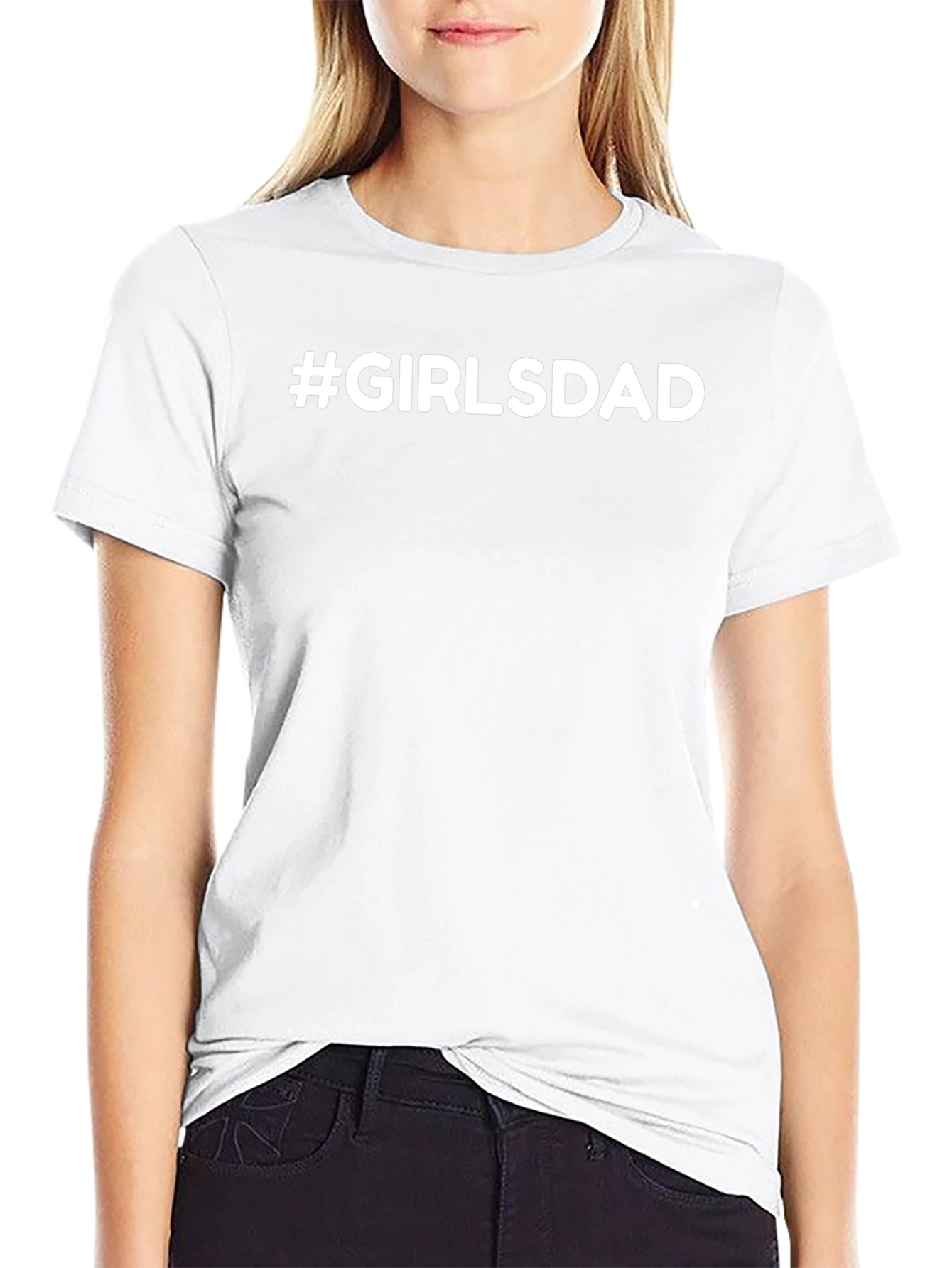 #GirlsDad Black T-Shirt - Show Your Pride