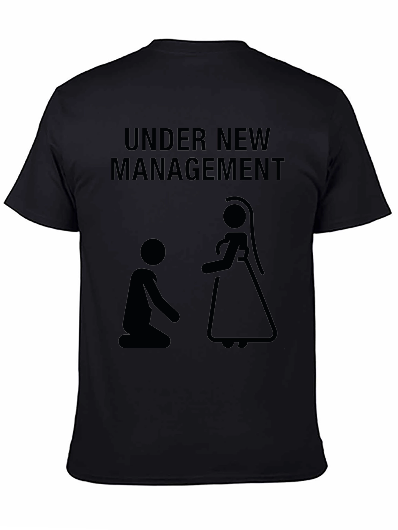 Under New Management T-Shirt: Funny Wedding Novelty Tee