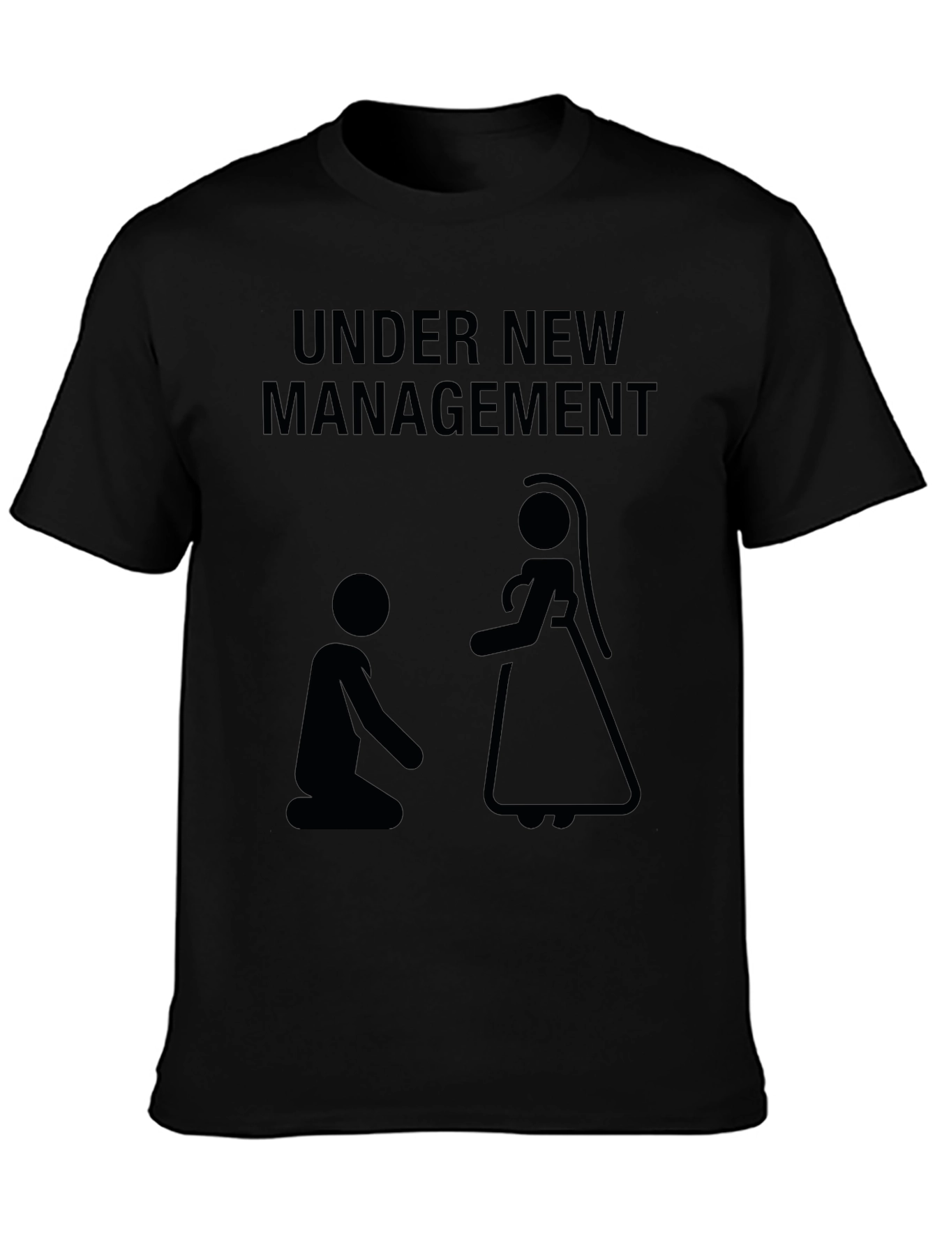 Under New Management T-Shirt: Funny Wedding Novelty Tee