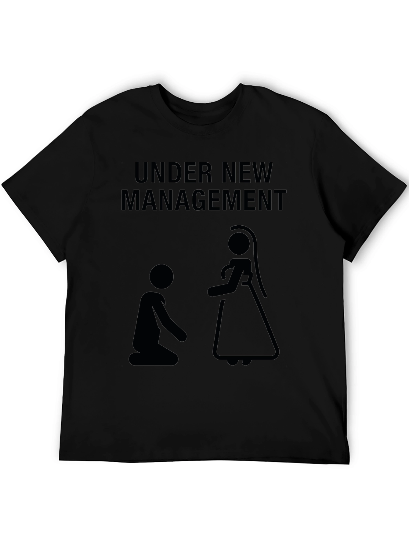 Under New Management T-Shirt: Funny Wedding Novelty Tee