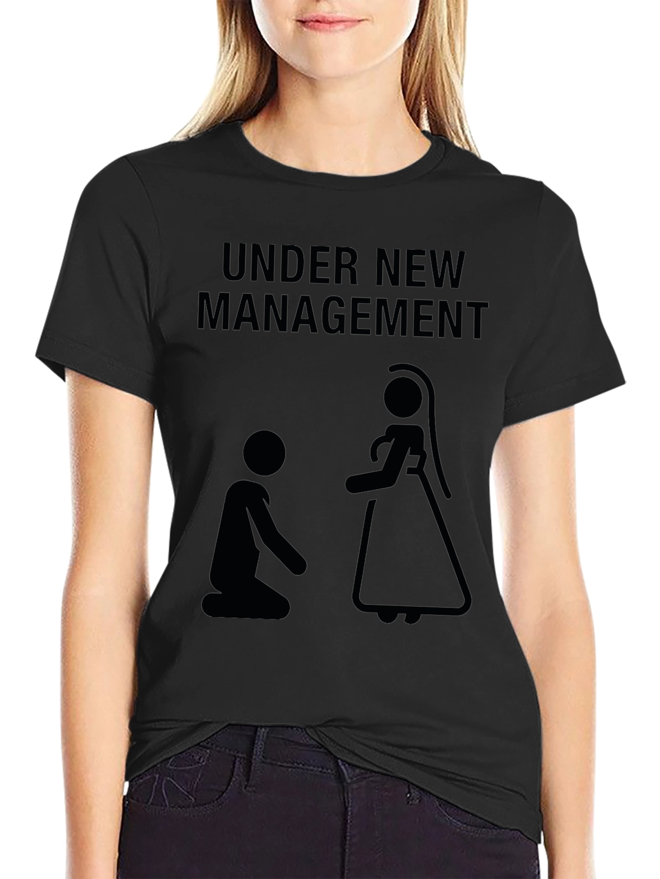 Under New Management T-Shirt: Funny Wedding Novelty Tee