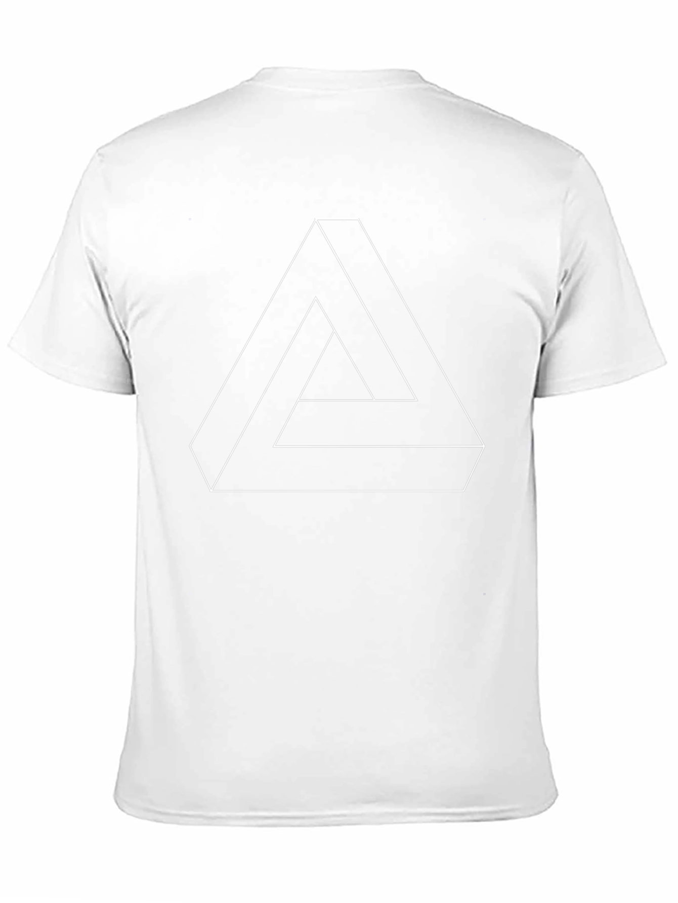 Impossible Triangle Graphic Tee - Black Cotton Casual Shirt