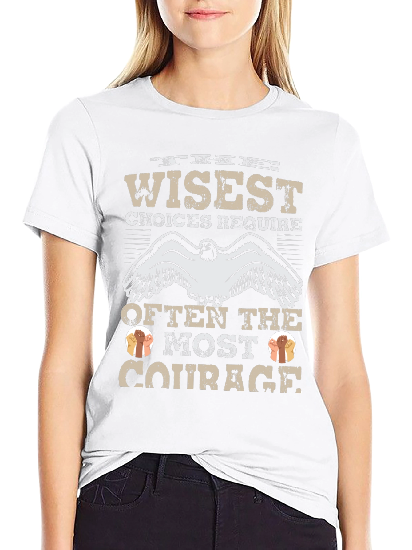 Wise Choices Require Courage Graphic T-Shirt