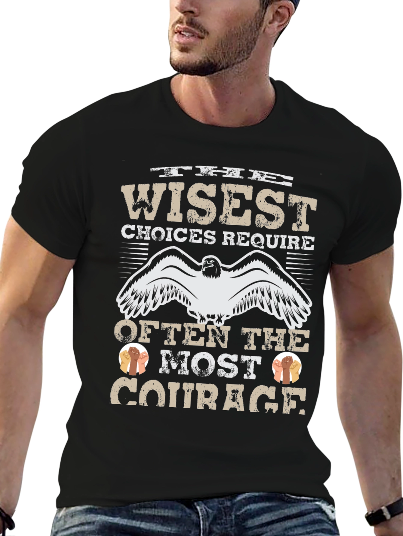 Wise Choices Require Courage Graphic T-Shirt