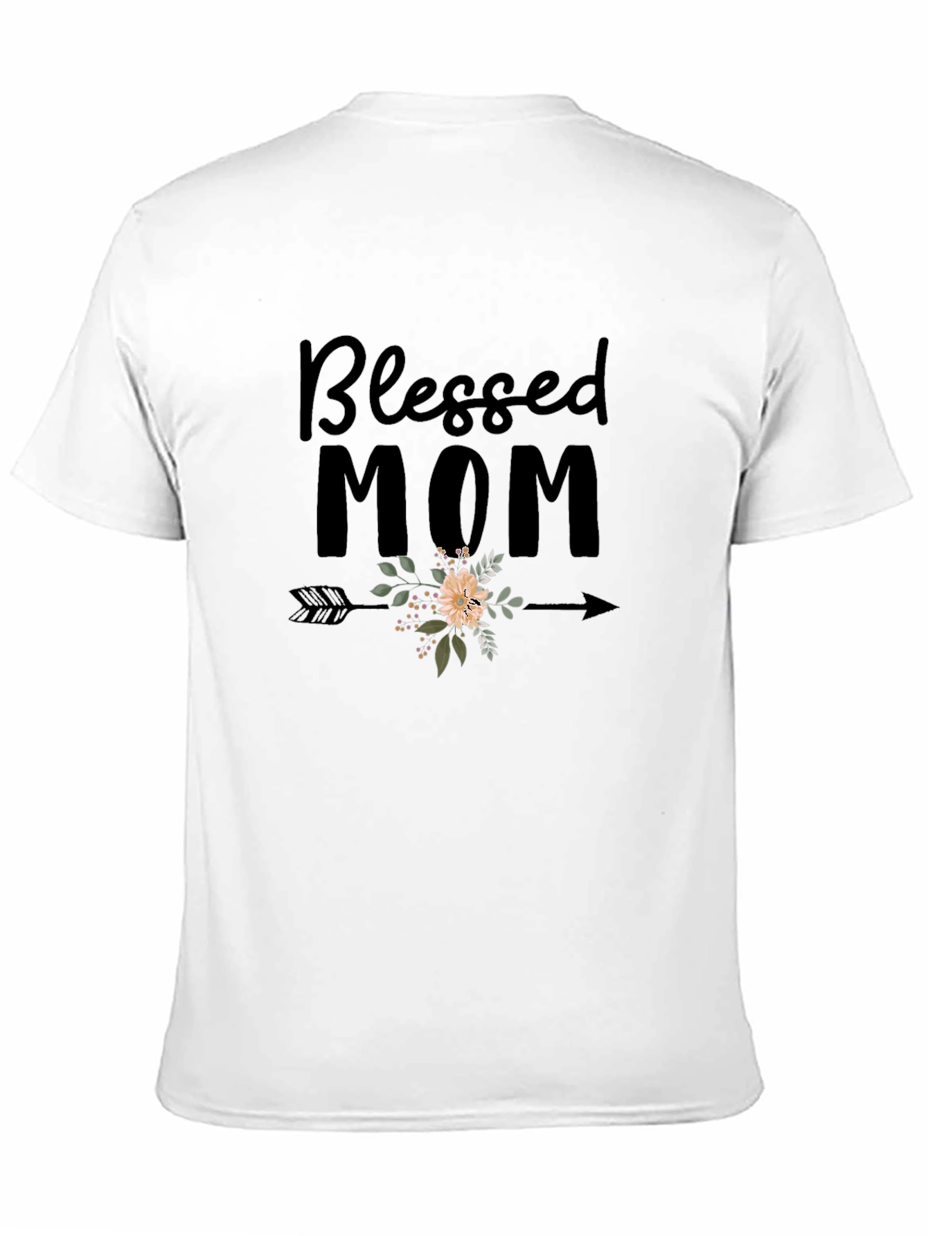 Blessed Mom Graphic T-Shirt - Trendy Womens Top